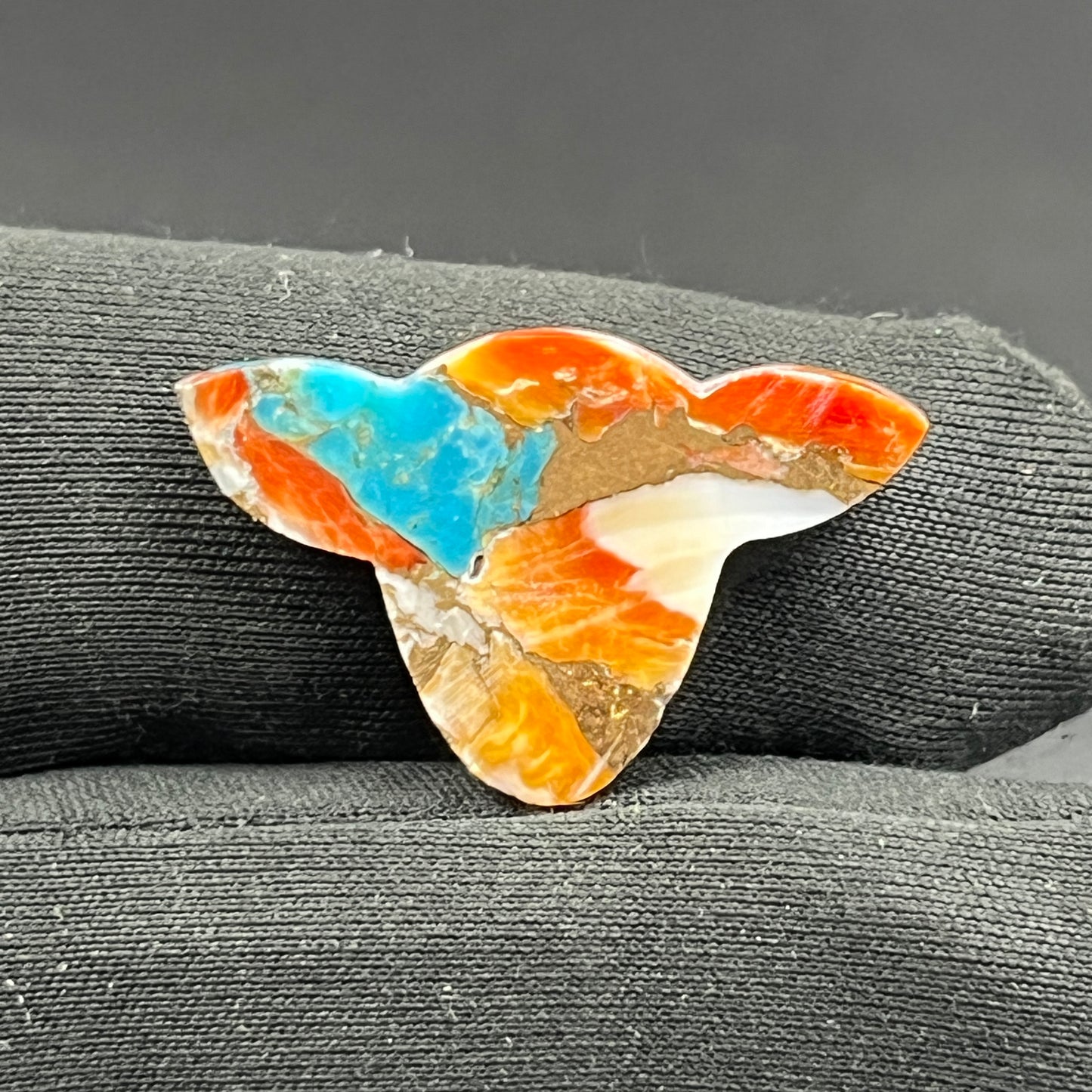 Kingman Spiny Oyster Turquoise - Loose Cab - Cow Head