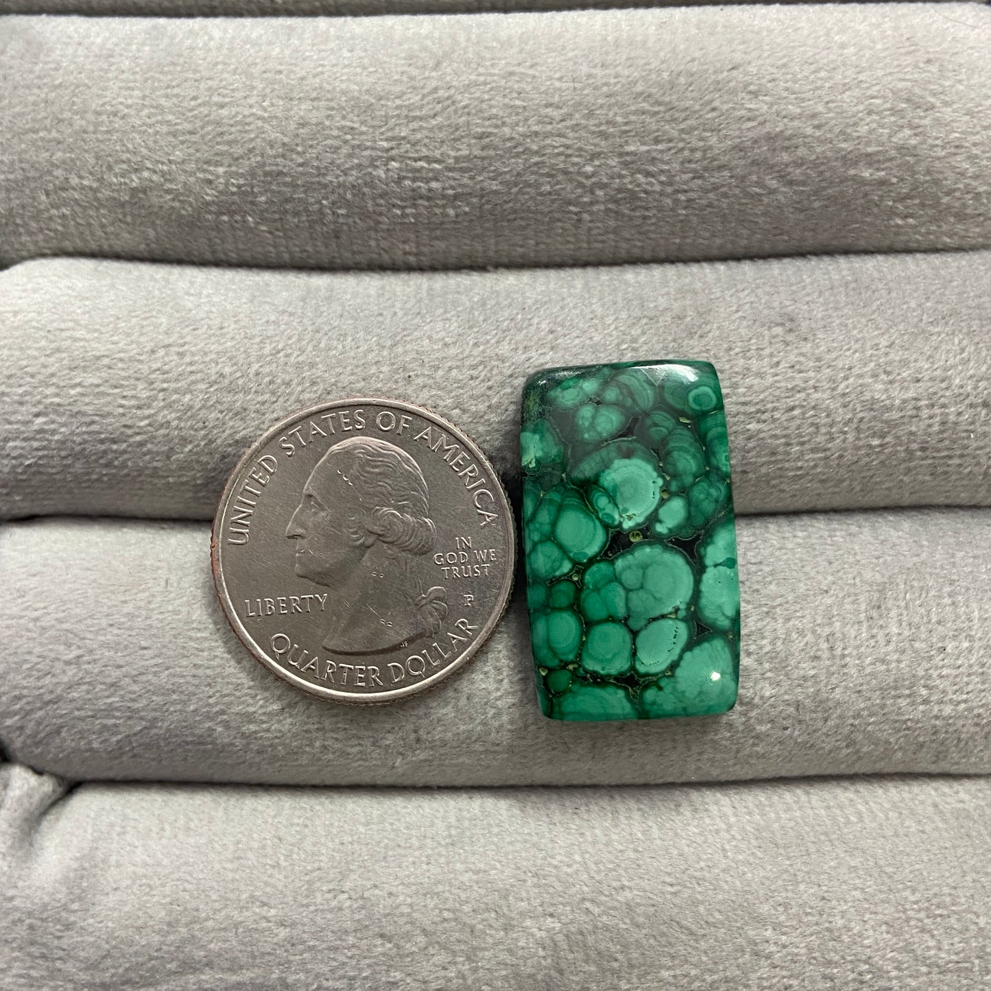 AAA Quality Malachite Cabochon - Cushion