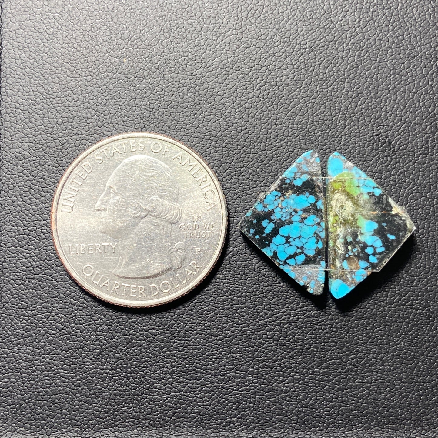 AAA Hubei Turquoise Pair - Triangle