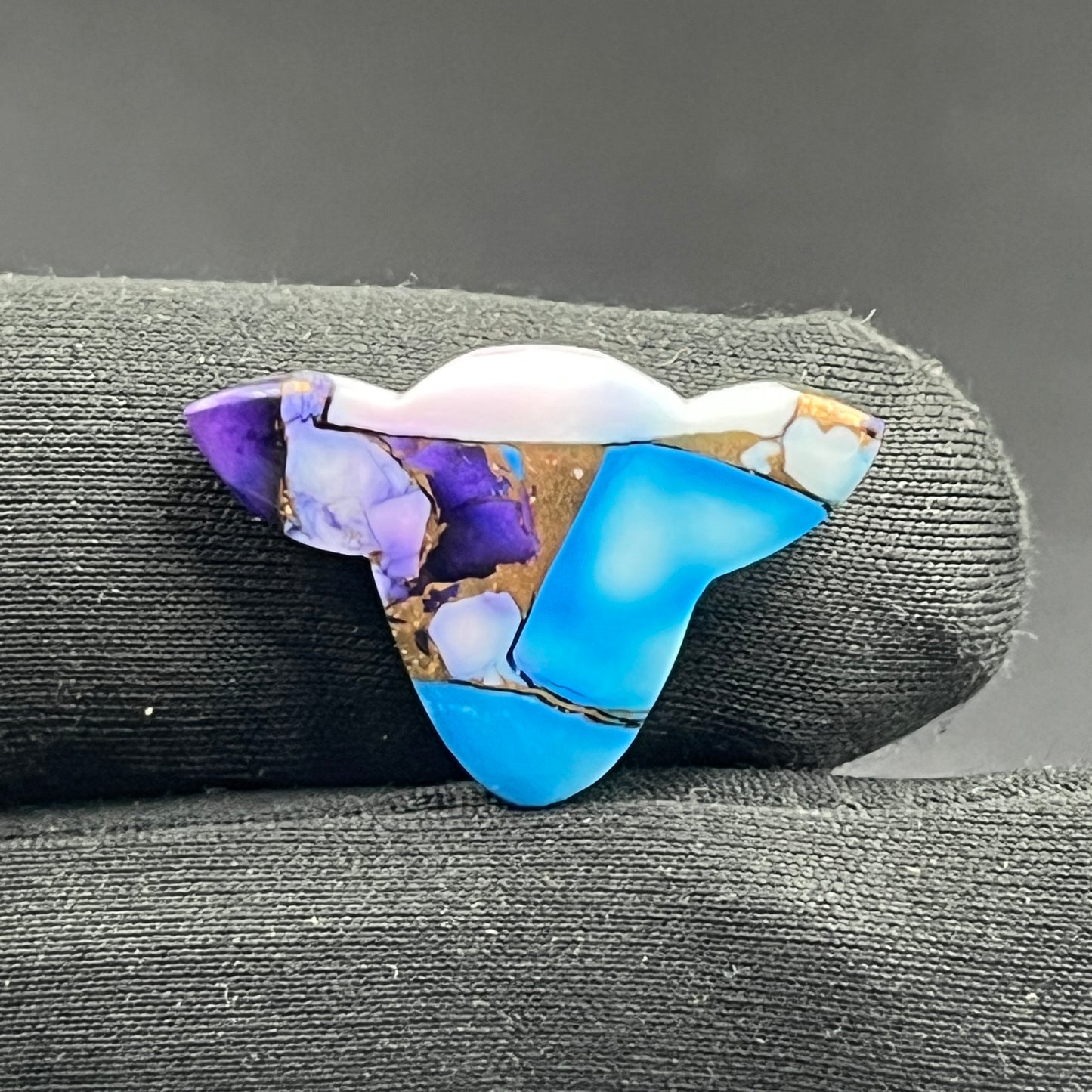 Kingman Purple Blue Dahlia - Loose Cab - Cow Head
