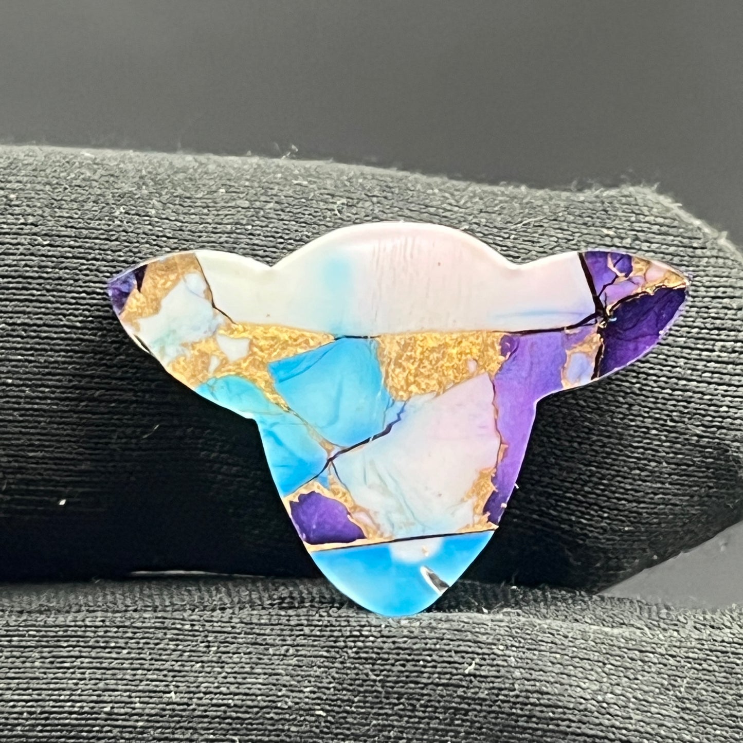 Kingman Purple Blue Dahlia - Loose Cab - Cow Head