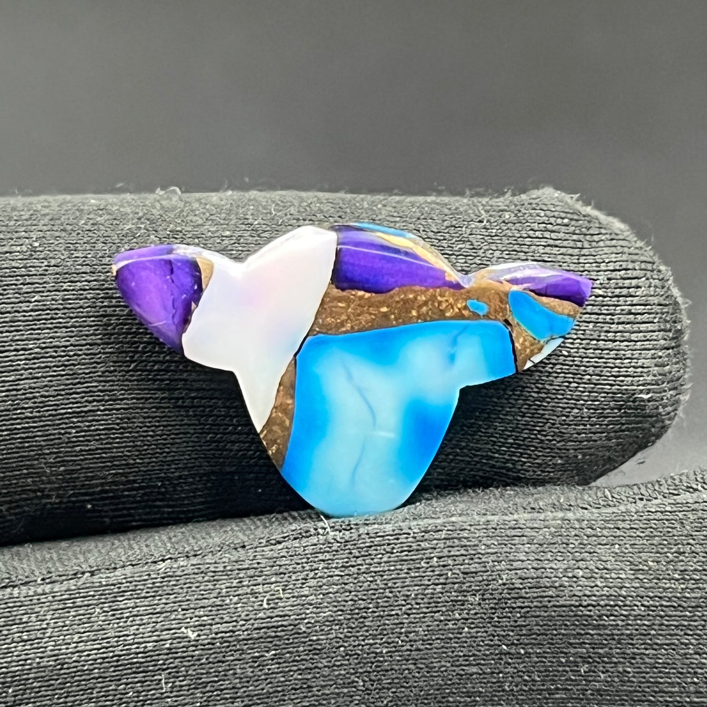 Kingman Purple Blue Dahlia - Loose Cab - Cow Head