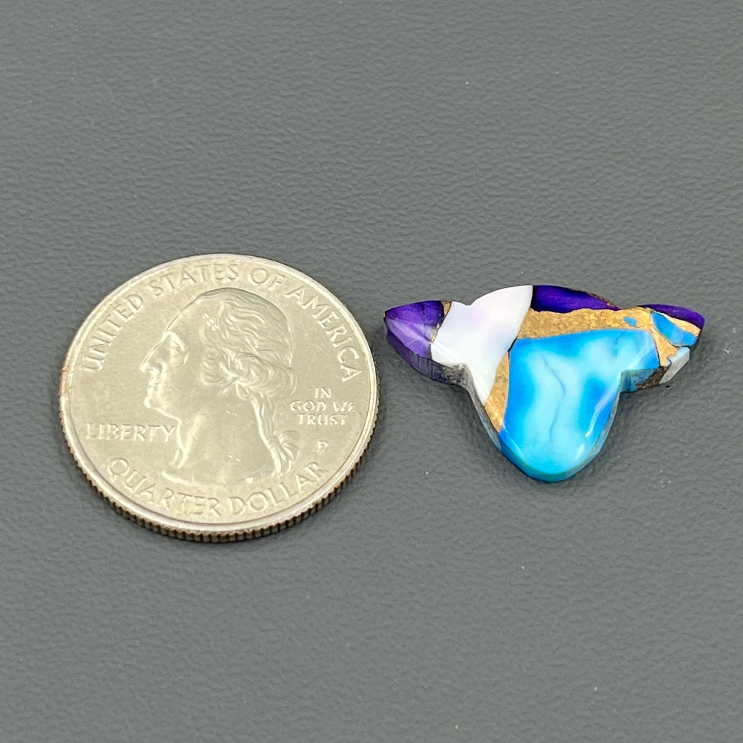 Kingman Purple Blue Dahlia - Loose Cab - Cow Head