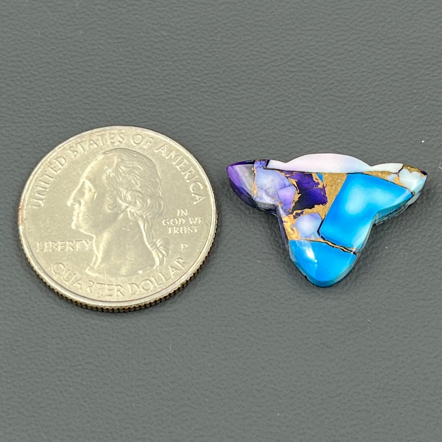 Kingman Purple Blue Dahlia - Loose Cab - Cow Head