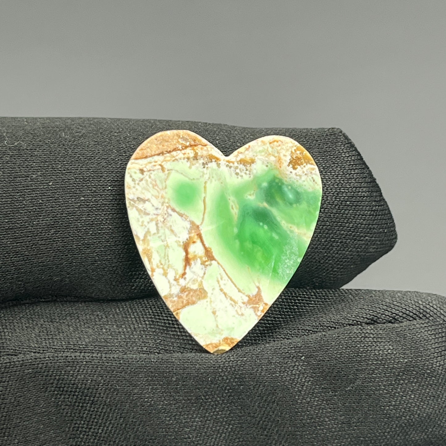 Variscite Green Turquoise Cabochon - Heart