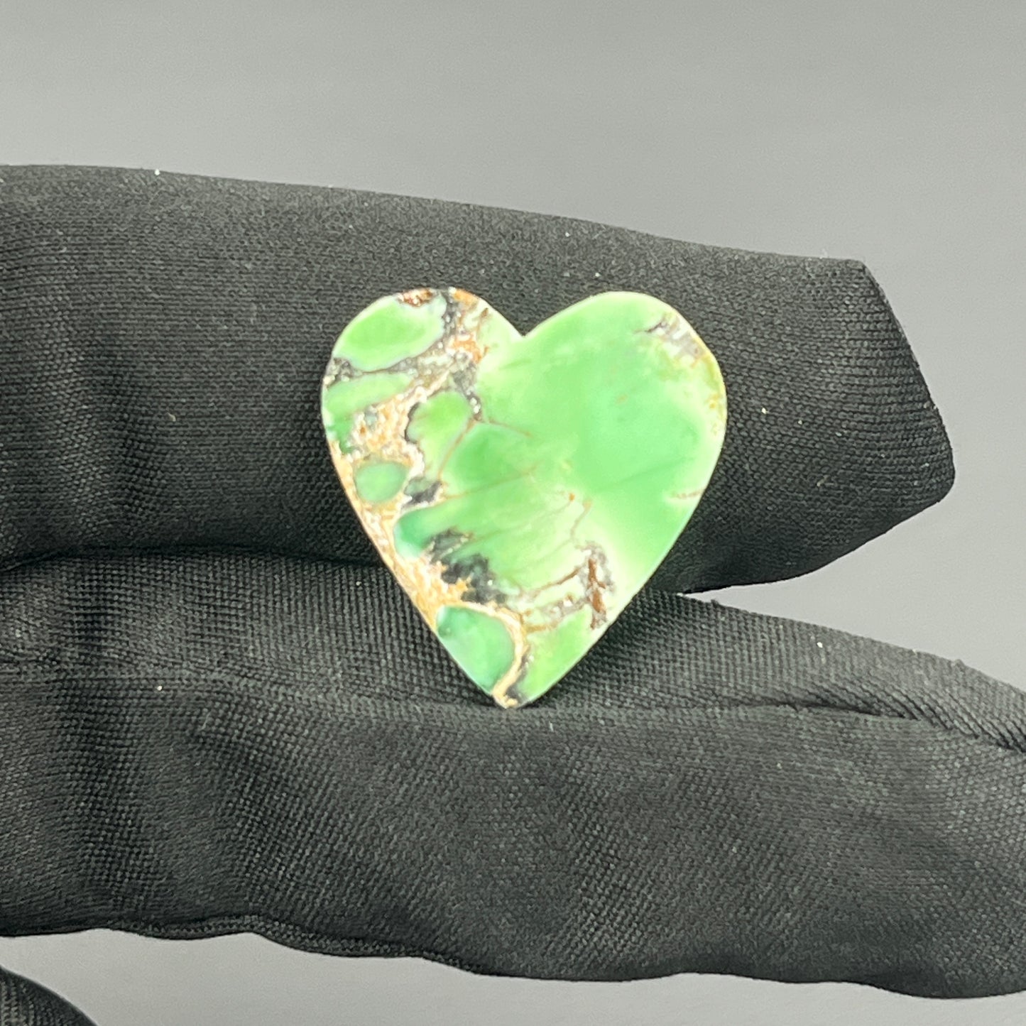 Variscite Green Turquoise Cabochon - Heart