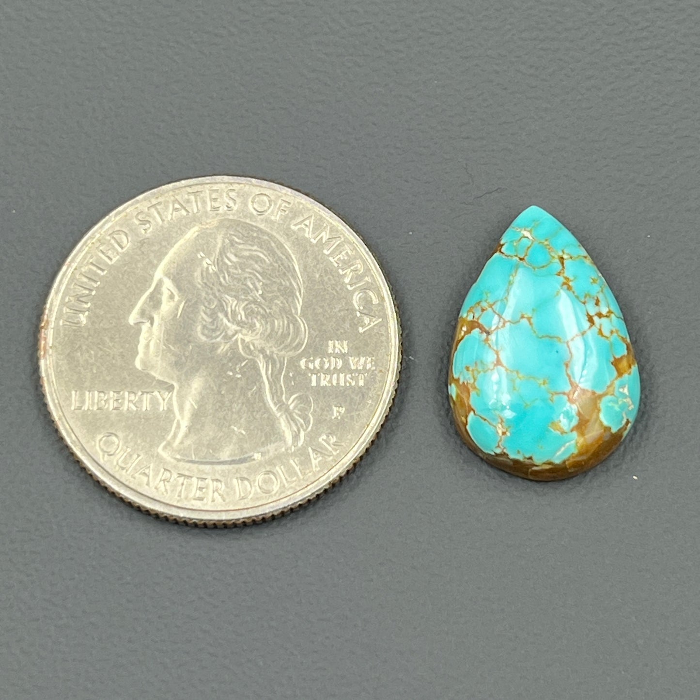 Number #8 Turquoise - Teardrop