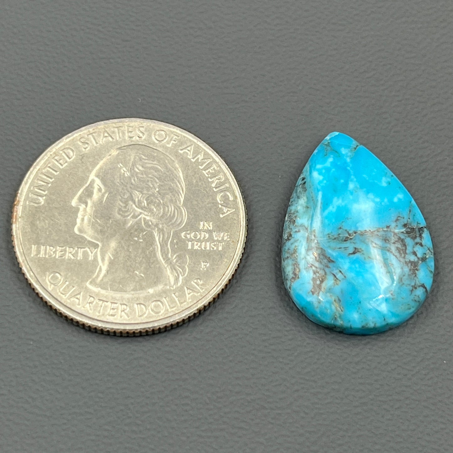 Blue Moon Turquoise Cabochon - Teardrop