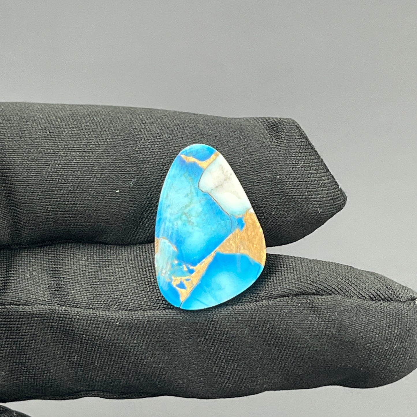 Kingman Ice Blue Dahlia - Loose Cabs - Tumble