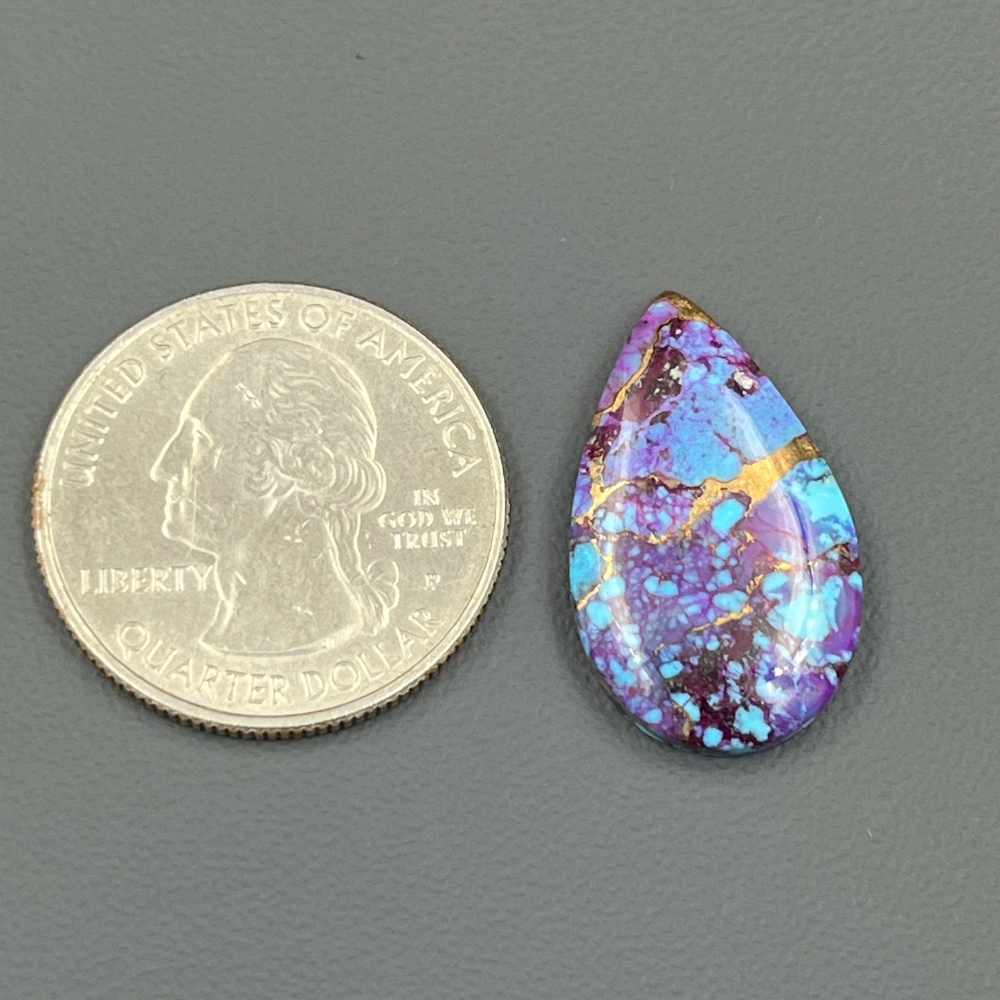 Kingman Purple Turquoise Mohave- Loose Cab - Teardrop