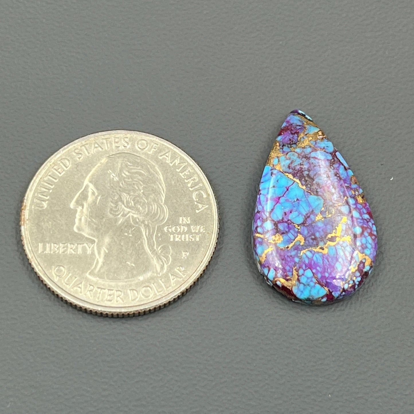 Kingman Purple Turquoise Mohave- Loose Cab - Teardrop