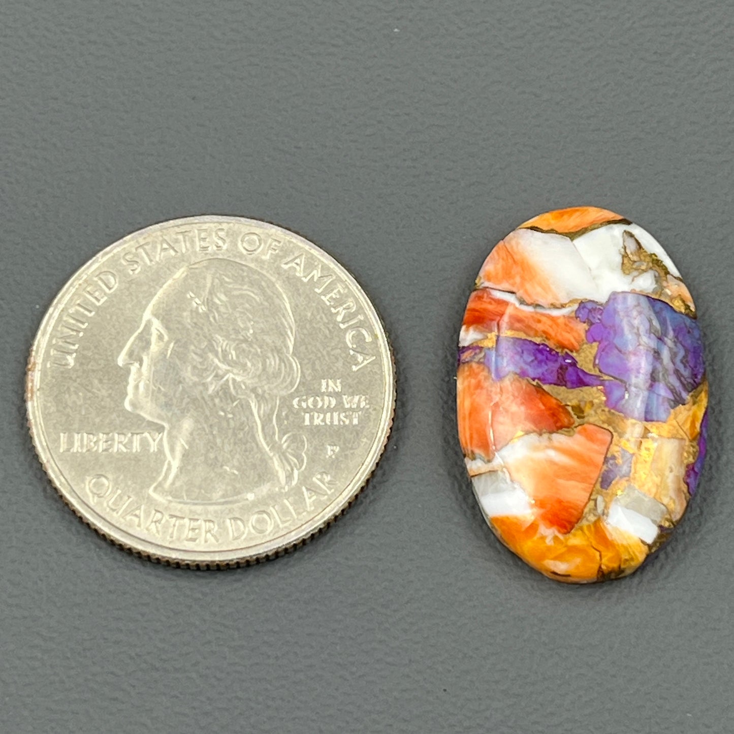 Kingman Purple Oyster Mohave - Loose Cab - Oval