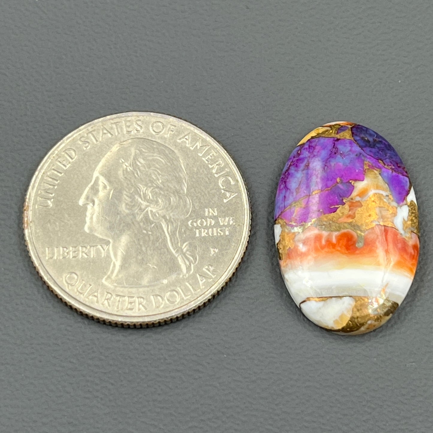 Kingman Purple Oyster Mohave - Loose Cab - Oval