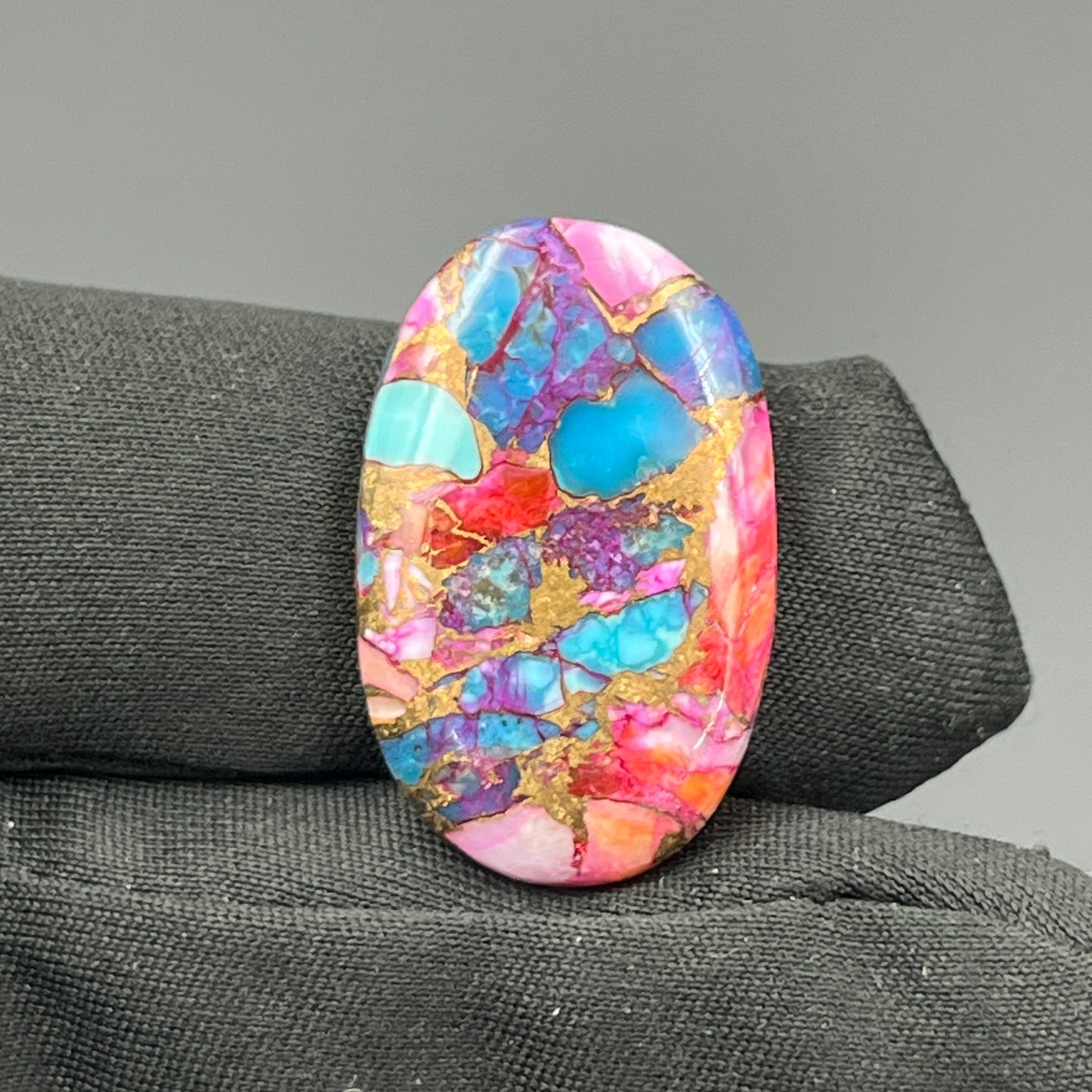 Kingman Pink Oyster Dahlia - Loose Cab - Oval