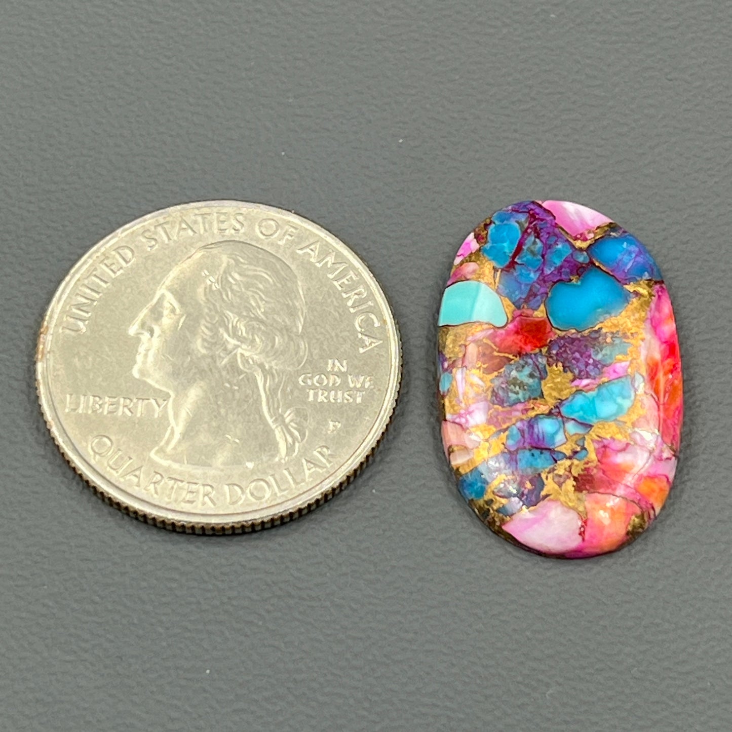 Kingman Pink Oyster Dahlia - Loose Cab - Oval