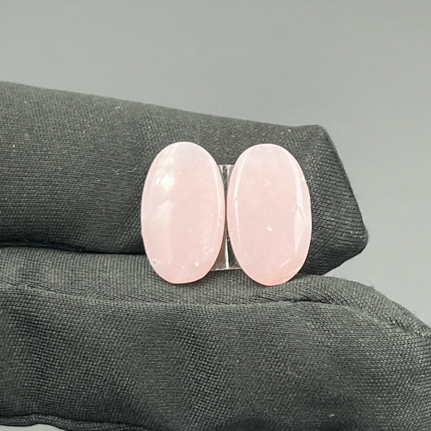 Natural Pink Opal- Matching Pairs - Oval