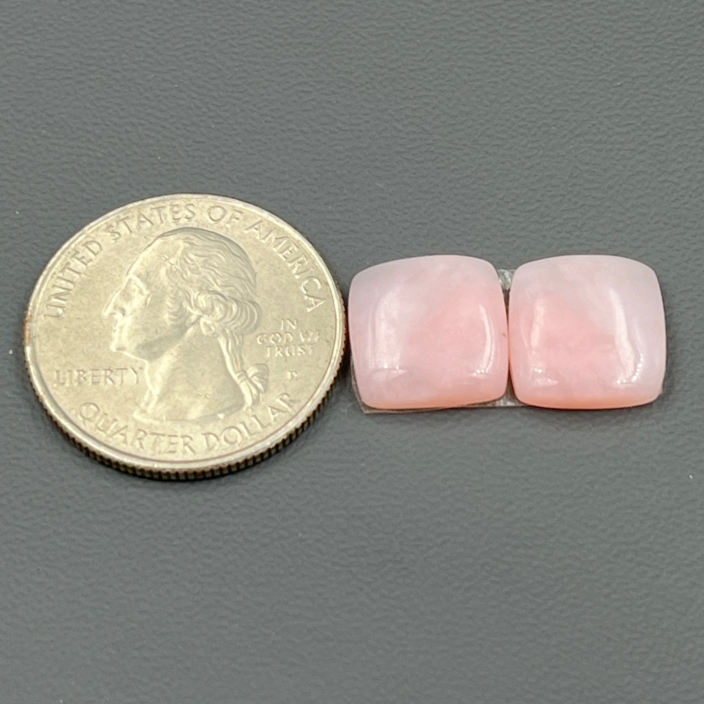 Natural Pink Opal- Matching Pairs - Cushion