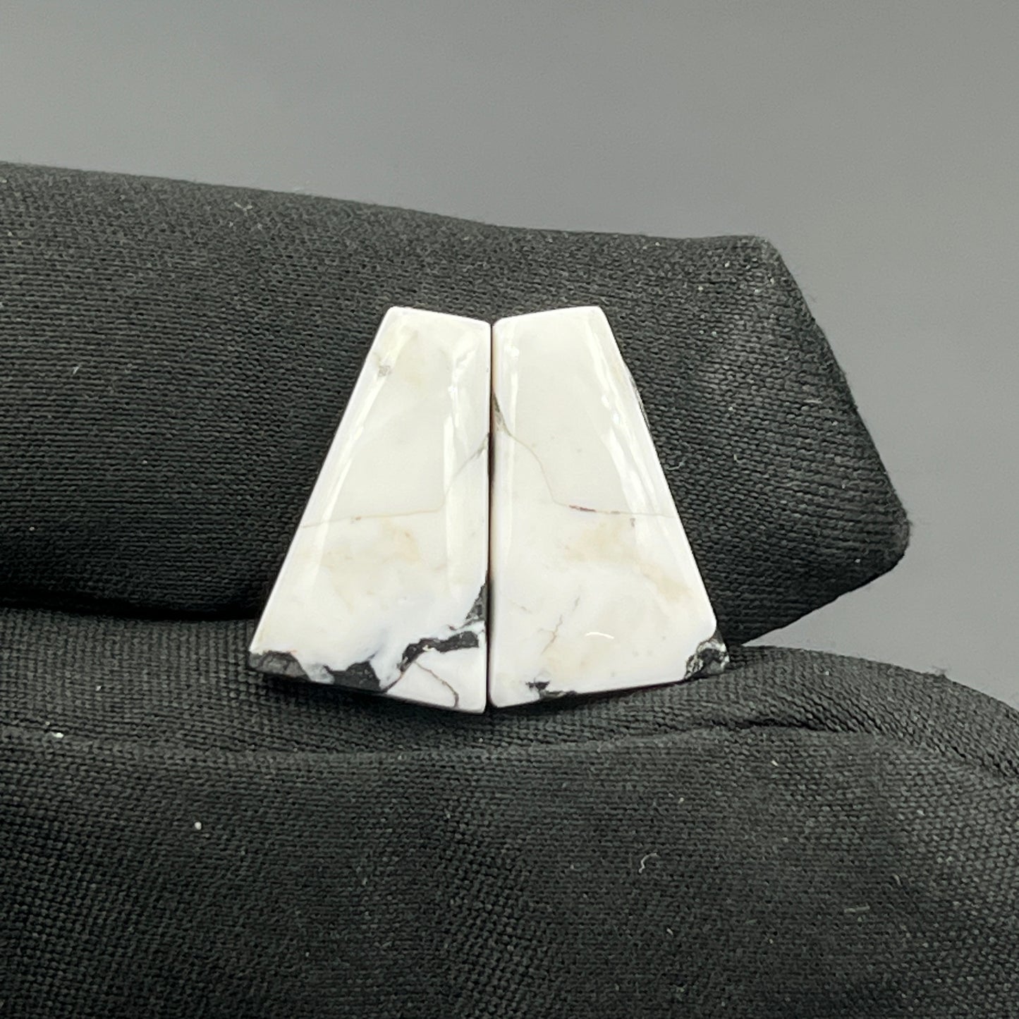 Kingman White Buffalo Turquoise - Matching Pairs - Tumble