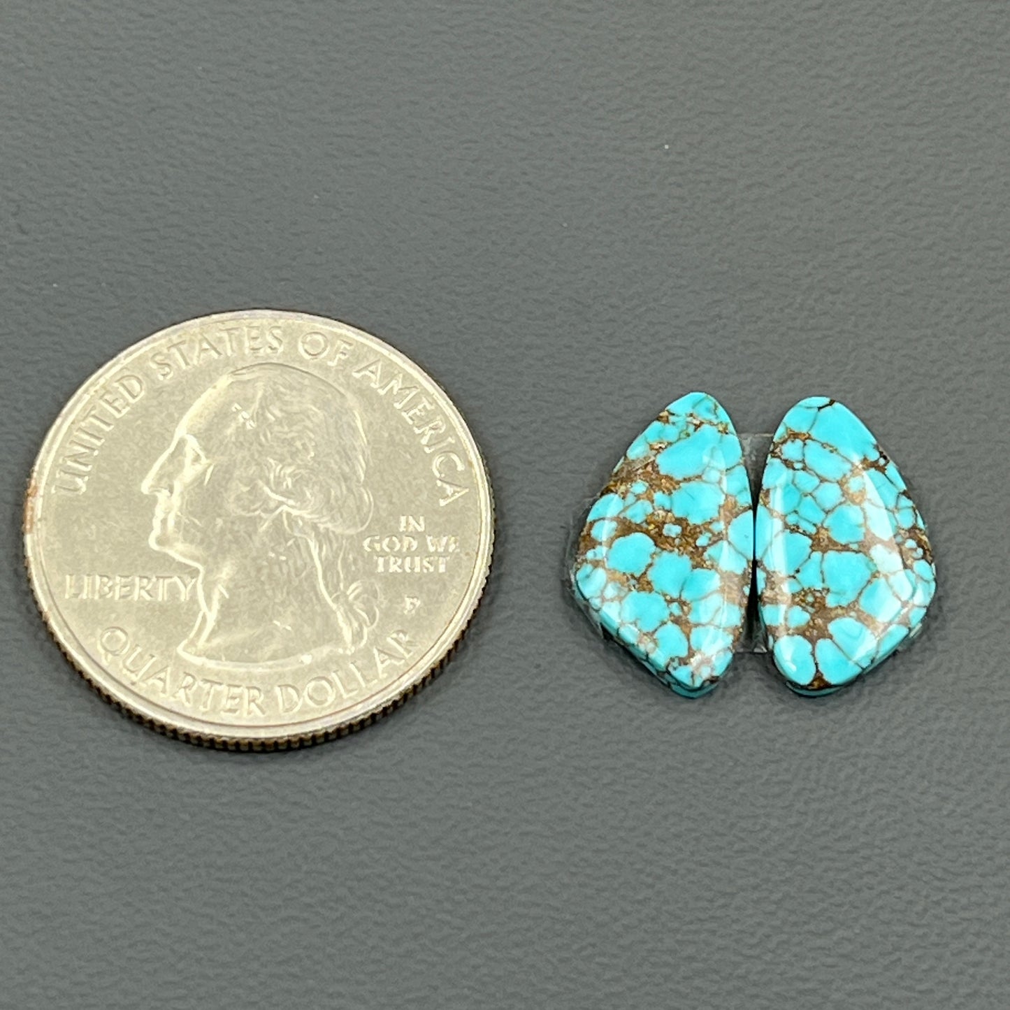 Hubei Turquoise - Matching Pairs - Tumble