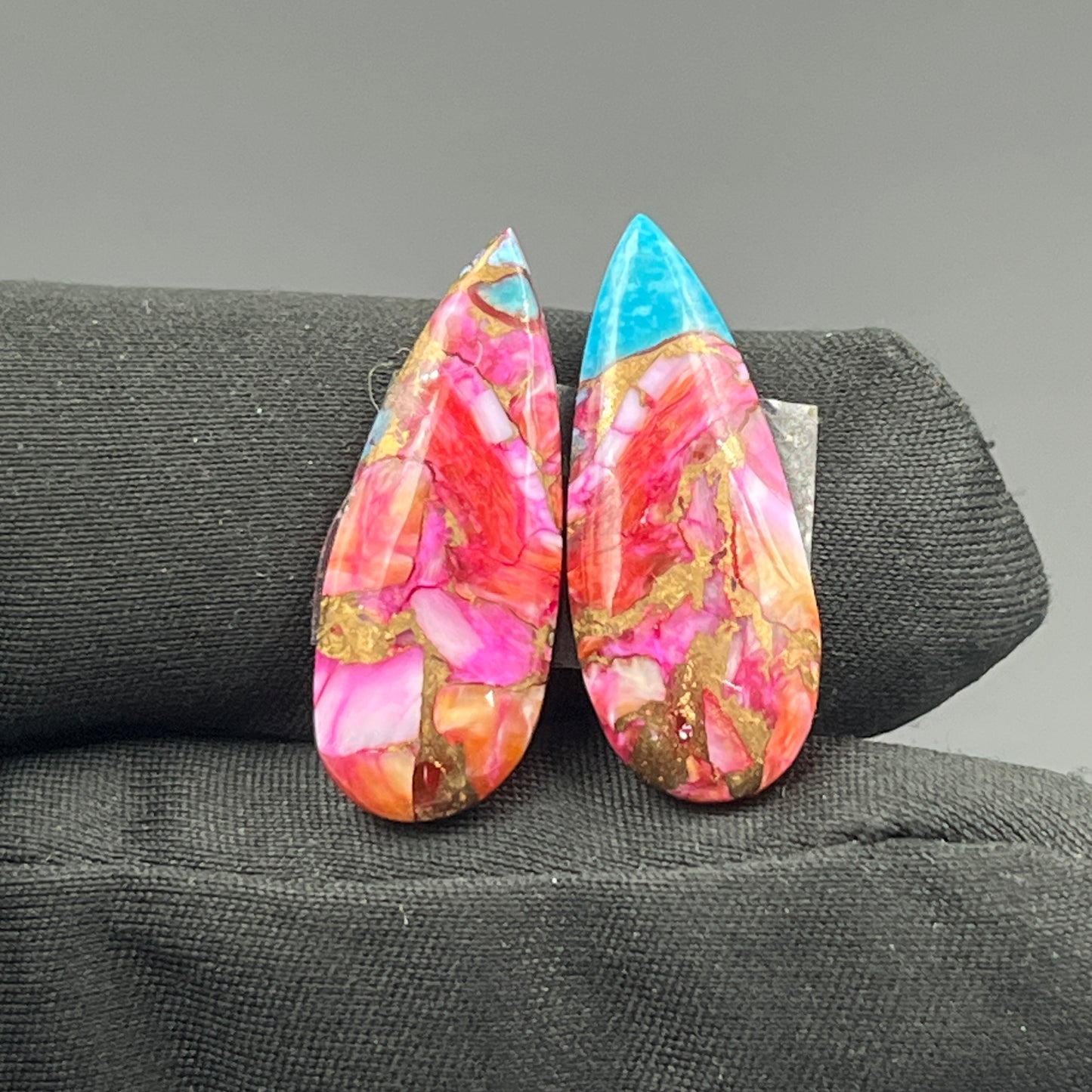 Kingman Pink Oyster Dahlia- Matching Pairs - Teardrop