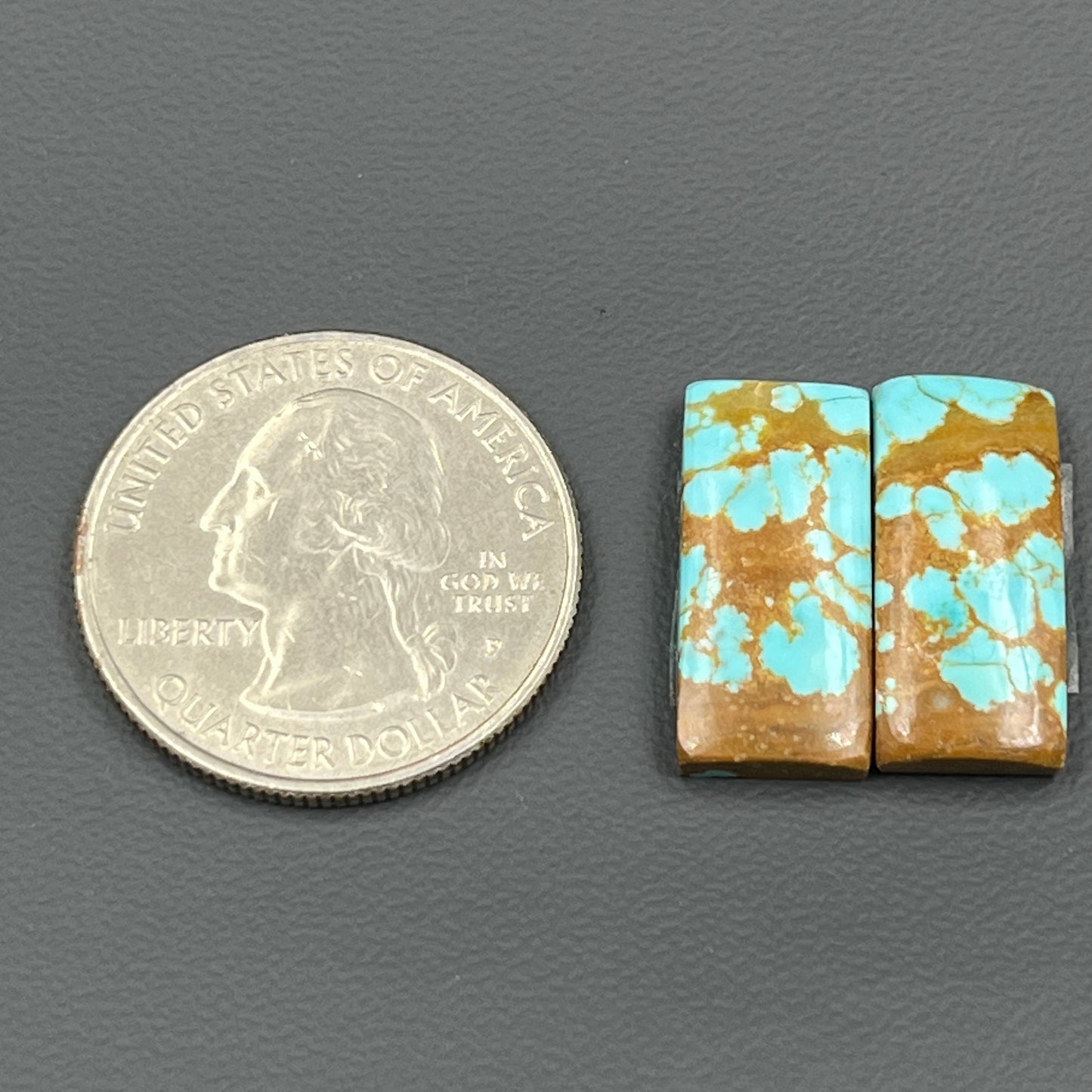 Number #8 Turquoise - Matching Pairs - Baguette