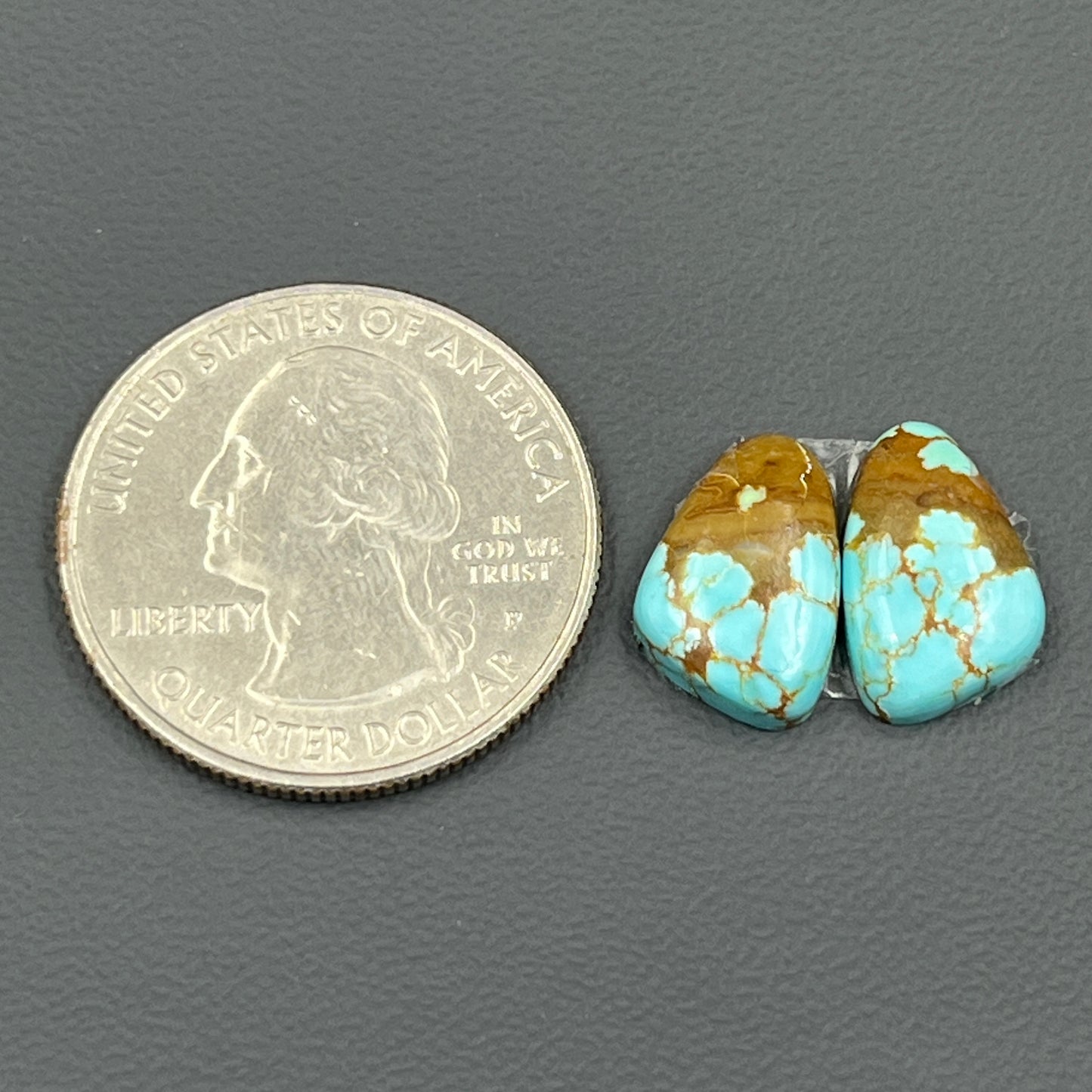 Number #8 Turquoise - Matching Pairs - Tumble