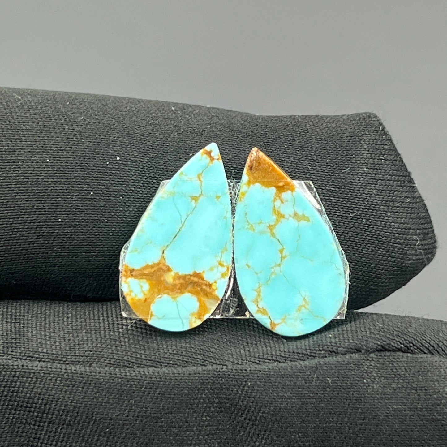 Number #8 Turquoise - Matching Pairs - Teardrop