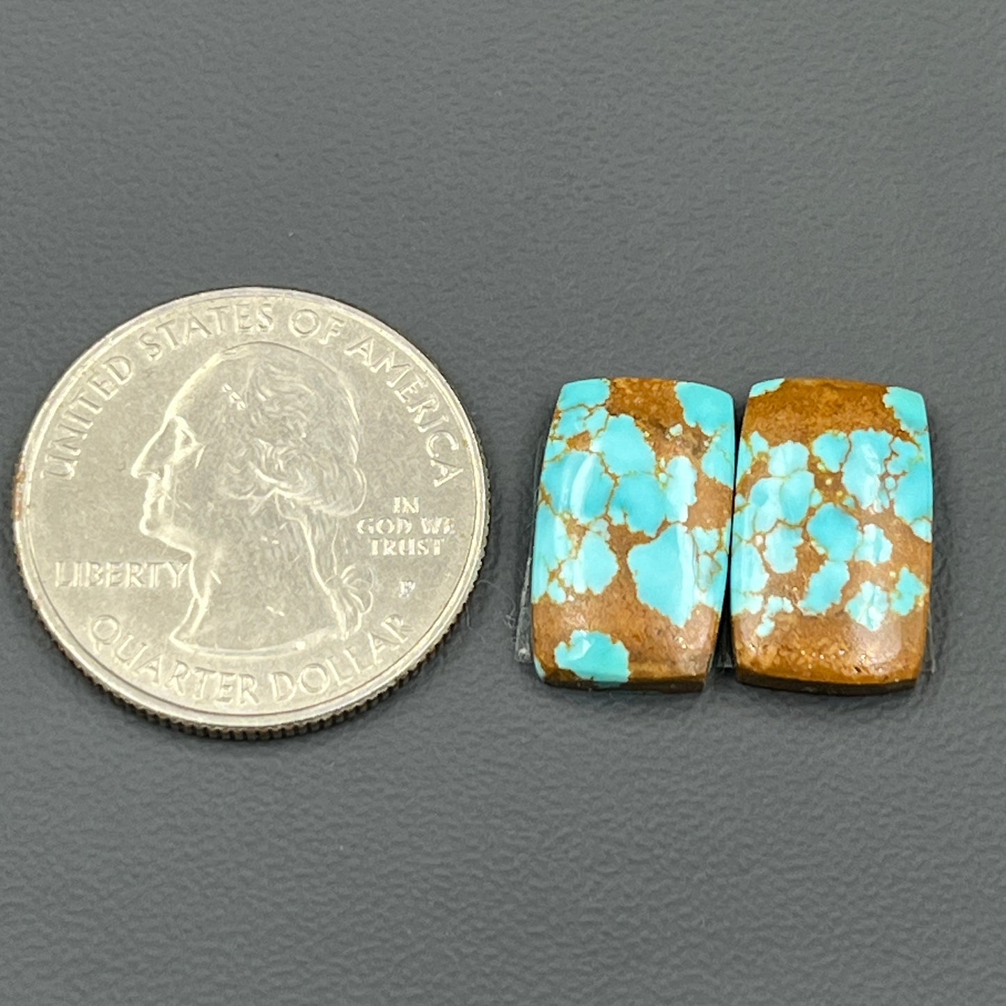 Number #8 Turquoise - Matching Pairs - Baguette