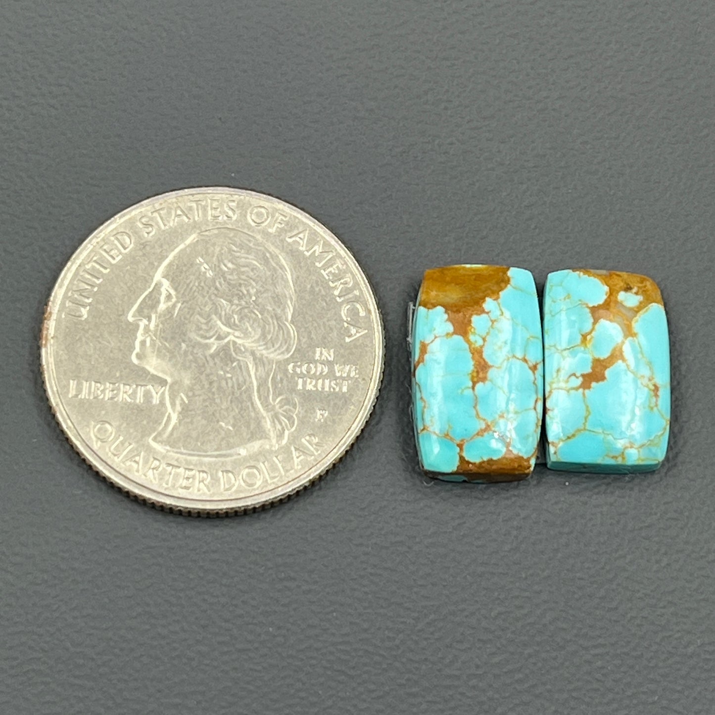 Number #8 Turquoise - Matching Pairs - Baguette