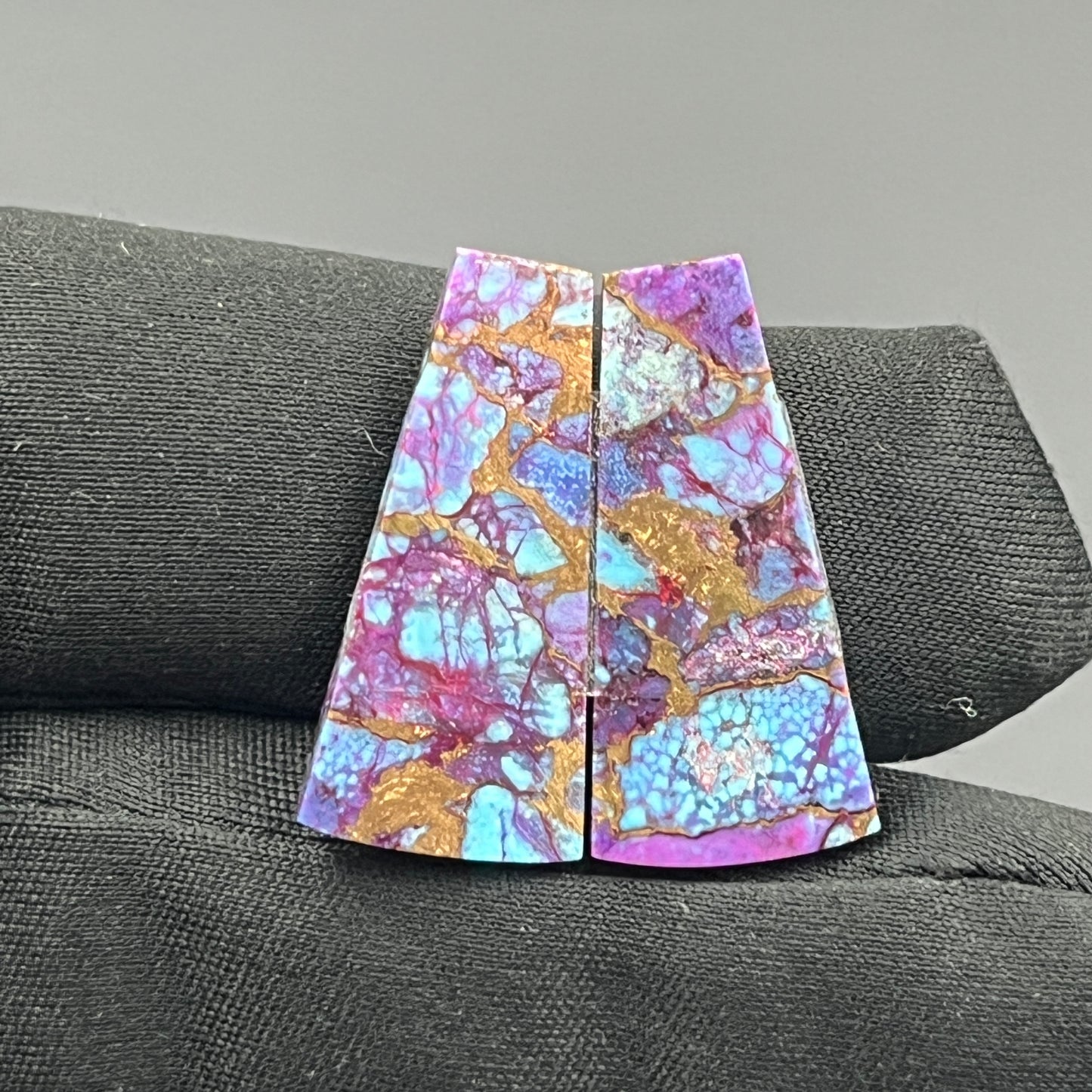 Kingman Purple Turquoise Mohave- Matching Pairs - Tumble
