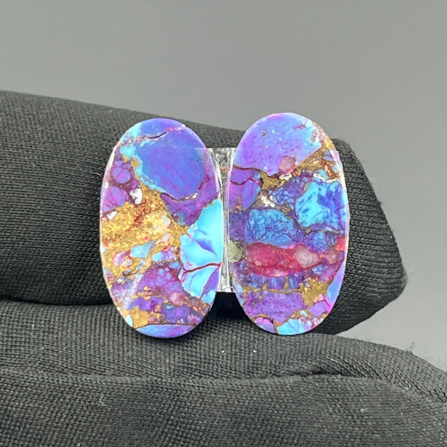 Kingman Purple Turquoise Mohave- Matching Pairs - Ovel