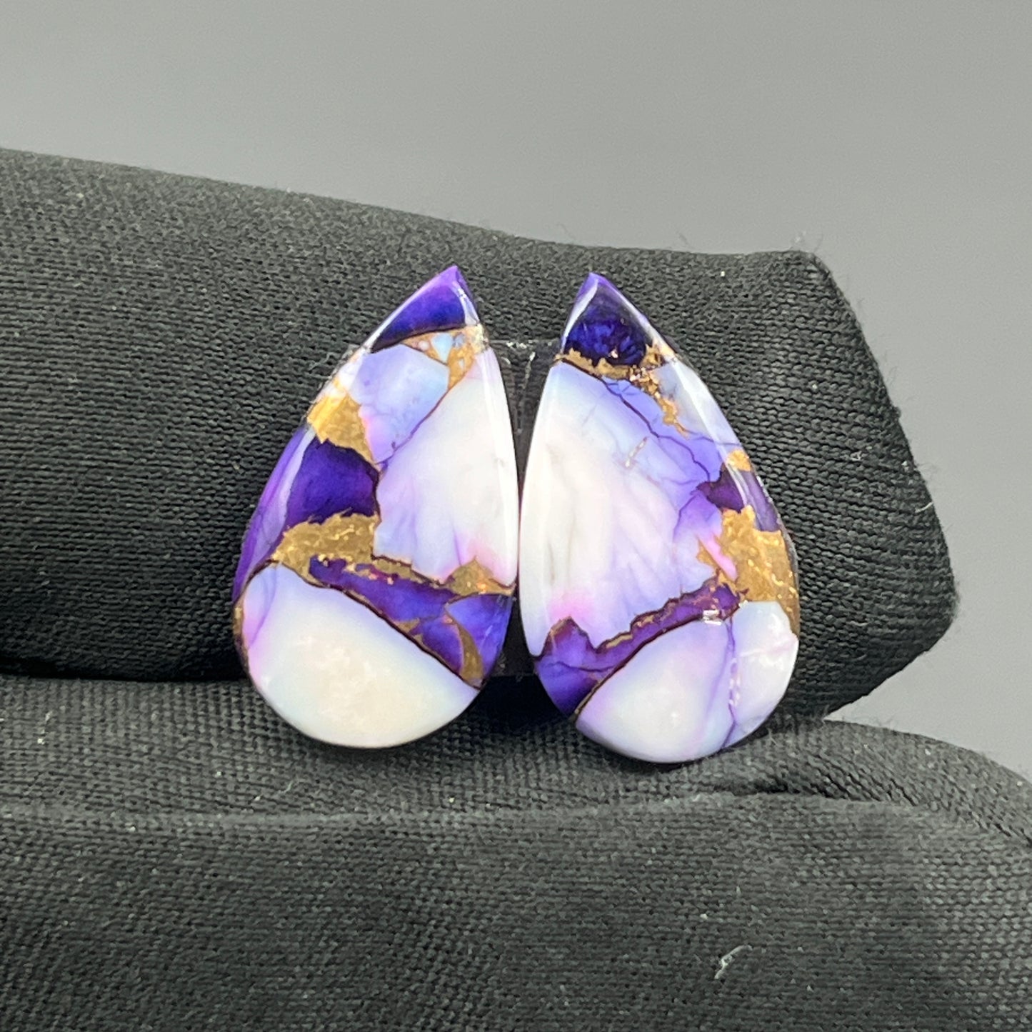 Kingman Purple Rose Dahlia - Matching Pairs - Teardrop