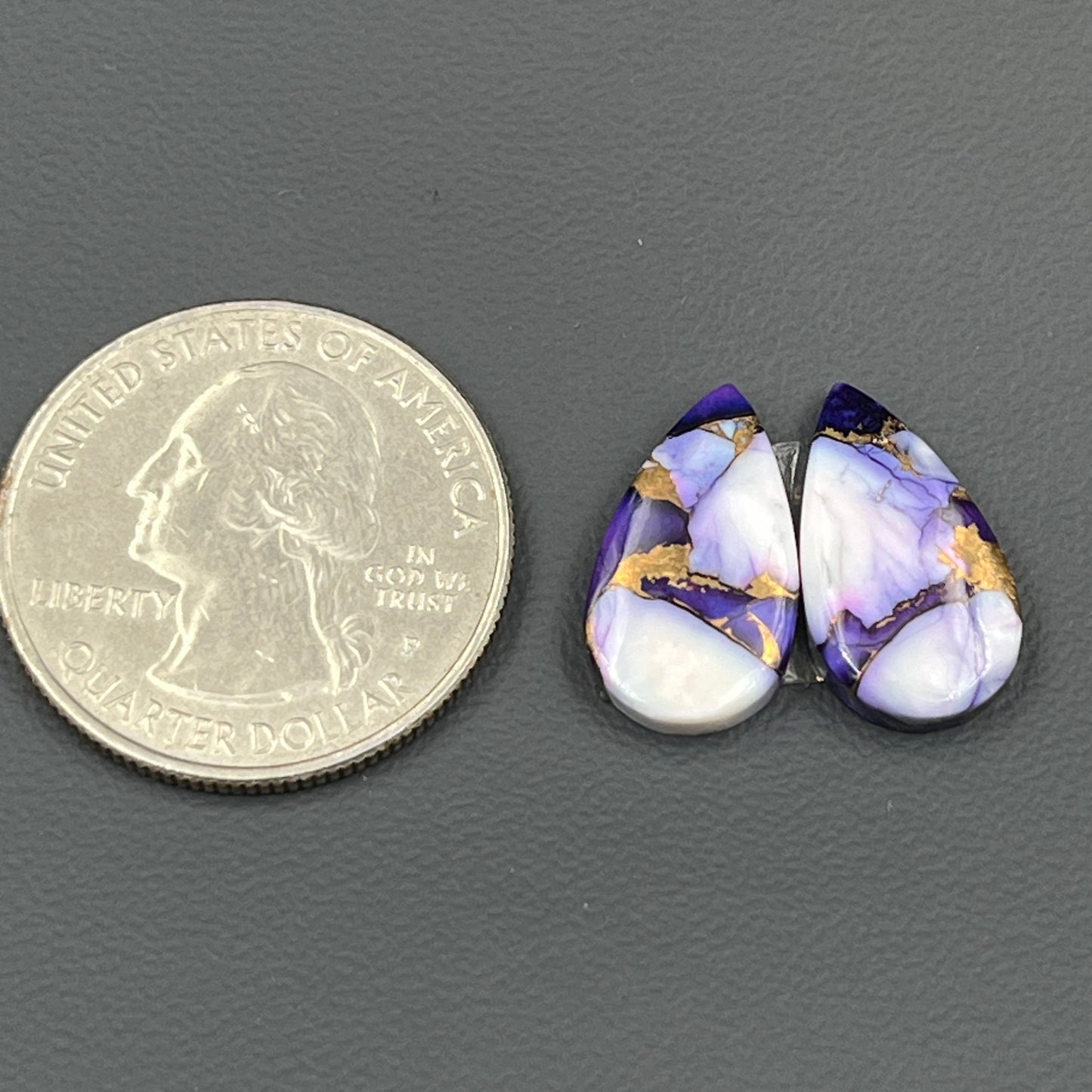 Kingman Purple Rose Dahlia - Matching Pairs - Teardrop