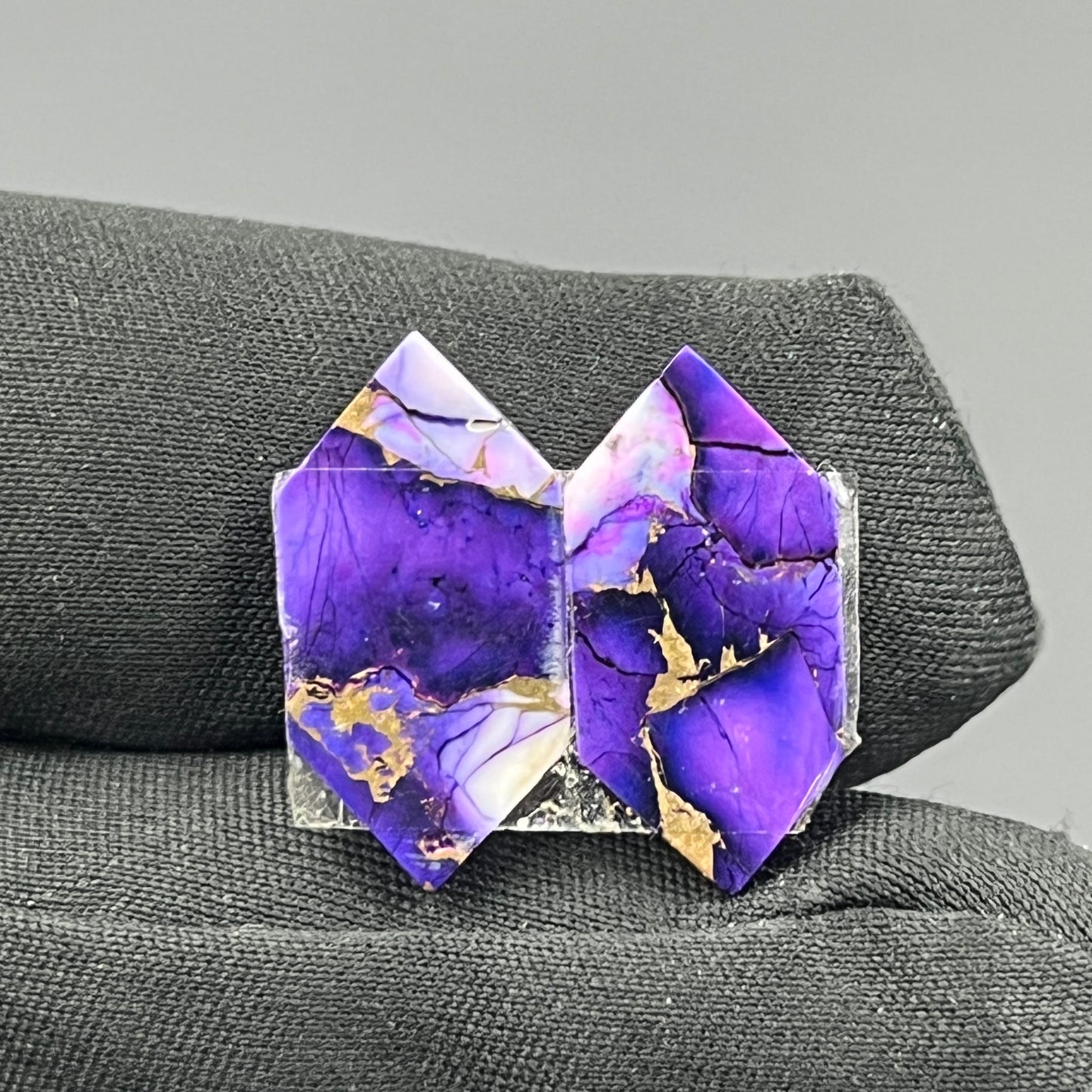 Kingman Purple Rose Dahlia - Matching Pairs - Hexagon
