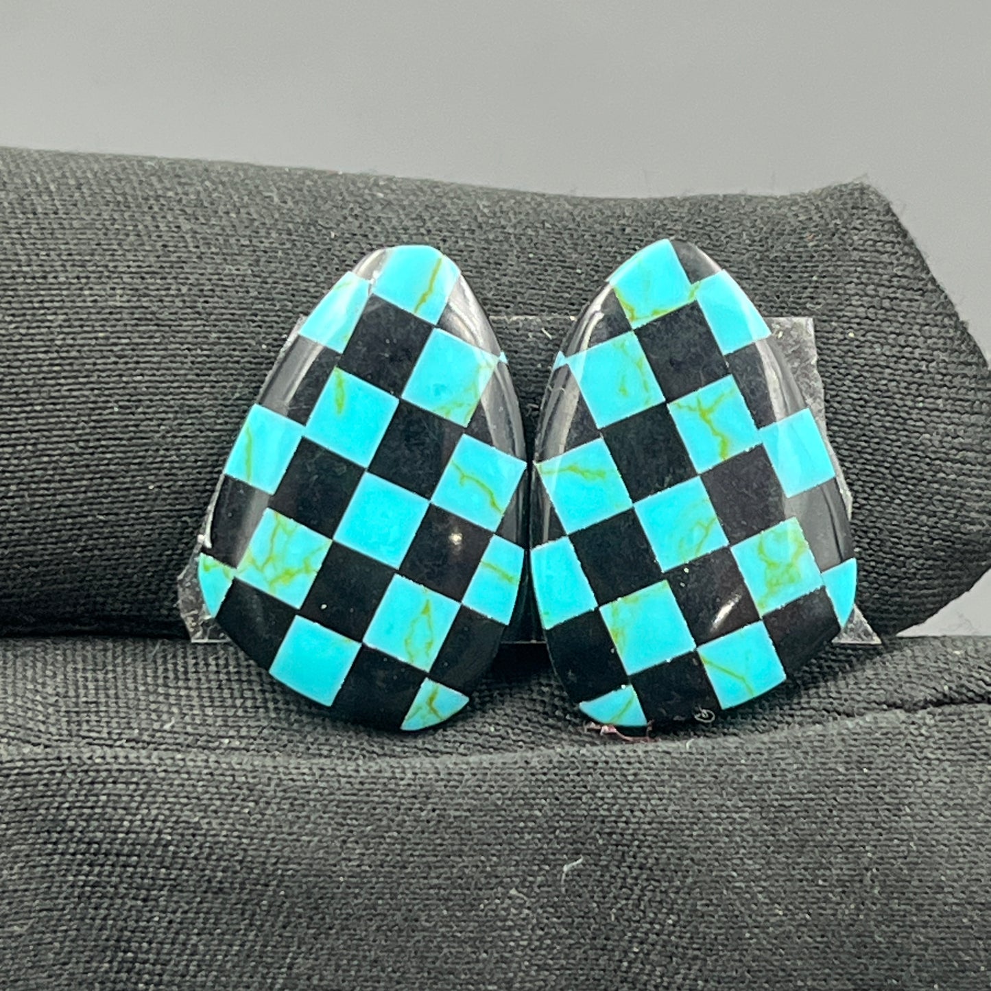 Blue & Black Checker Board- Matching Pairs - Tumble