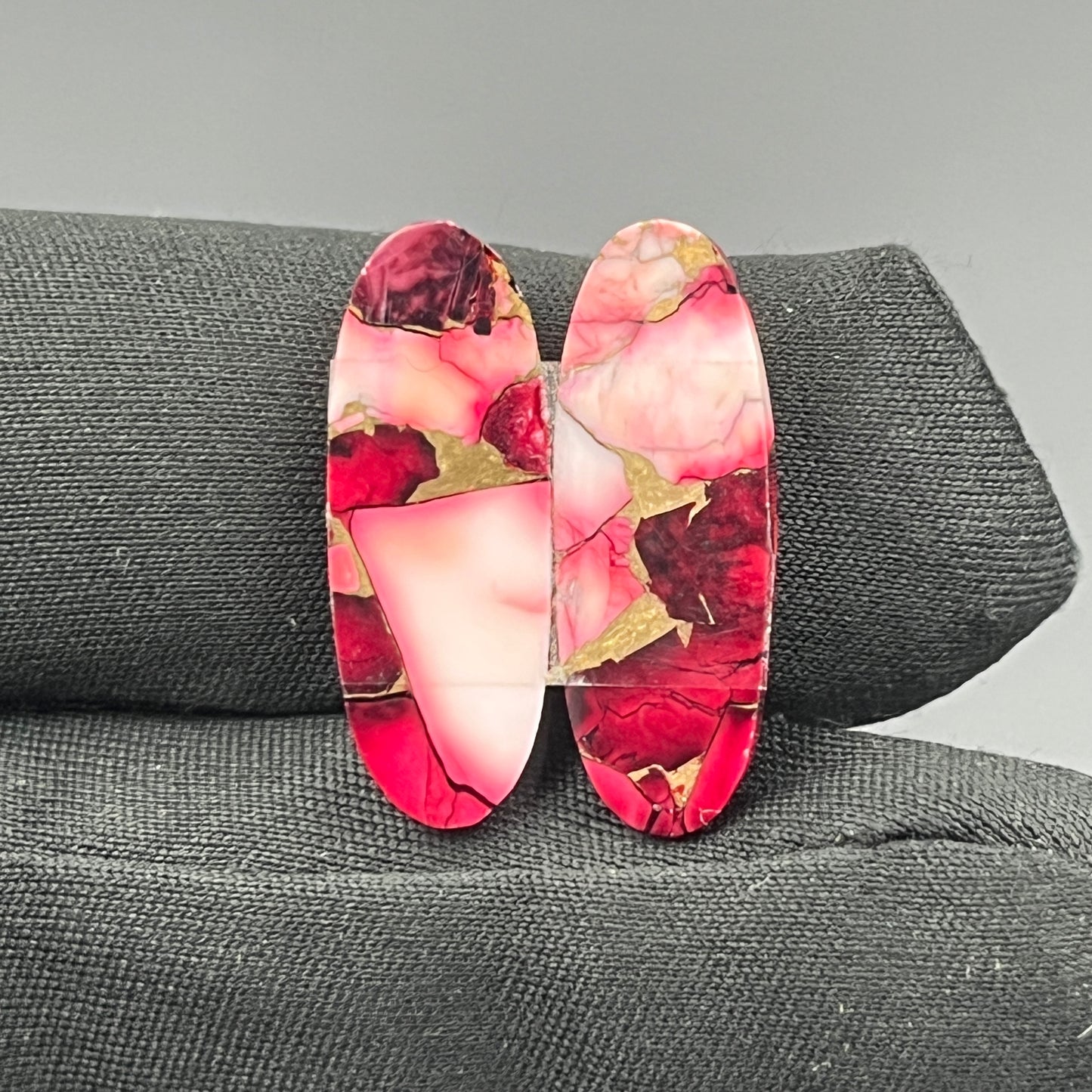Kingman Red Rose Dahlia - Matching Pairs - Ovel