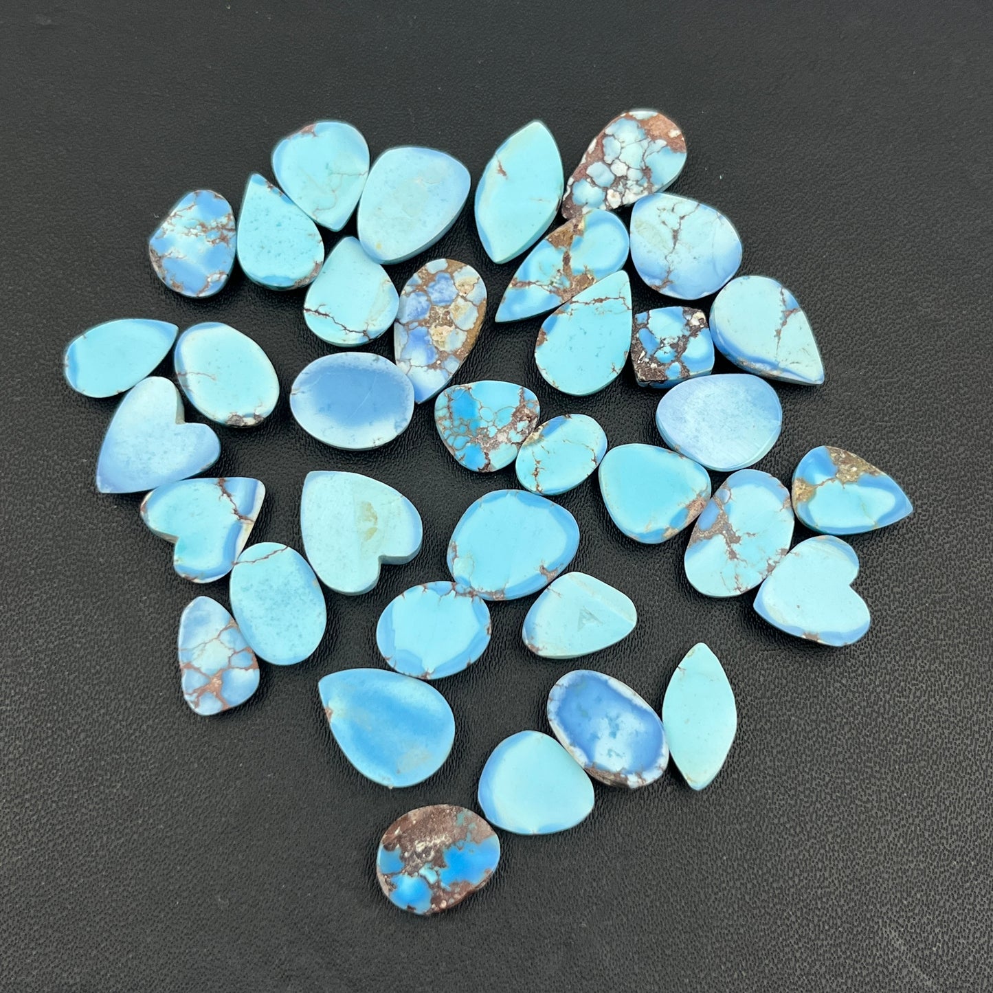 Top Quality Golden Hill Turquoise - Loose Cabs - Wholesale Lot - 36 Pcs