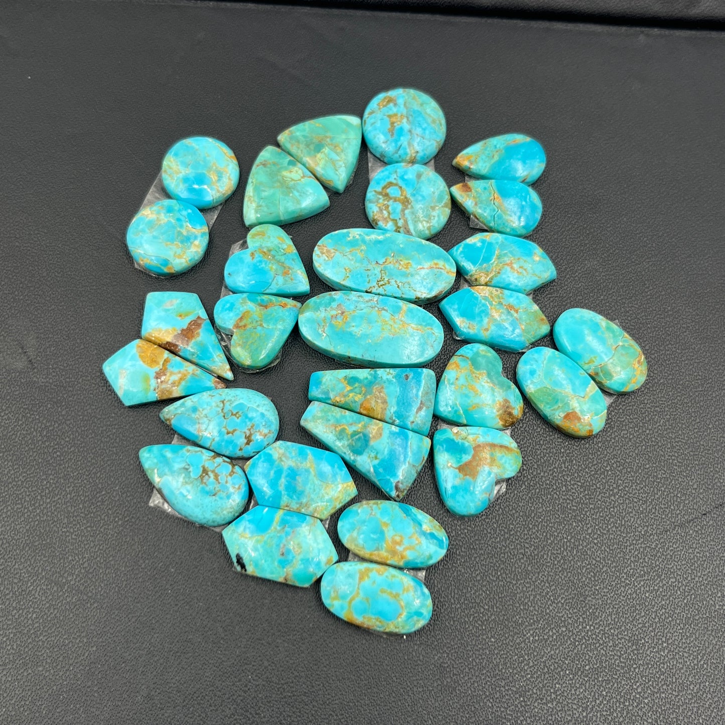 Kingman Turquoise Mohave - Matching Pairs - Wholesale Lot - 14 Pairs