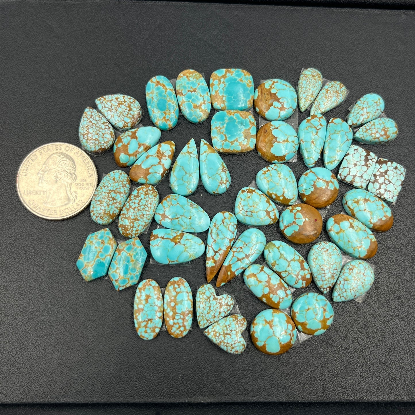 Number #8 Turquoise - Matching Pairs - Wholesale Lot - 22 Pairs
