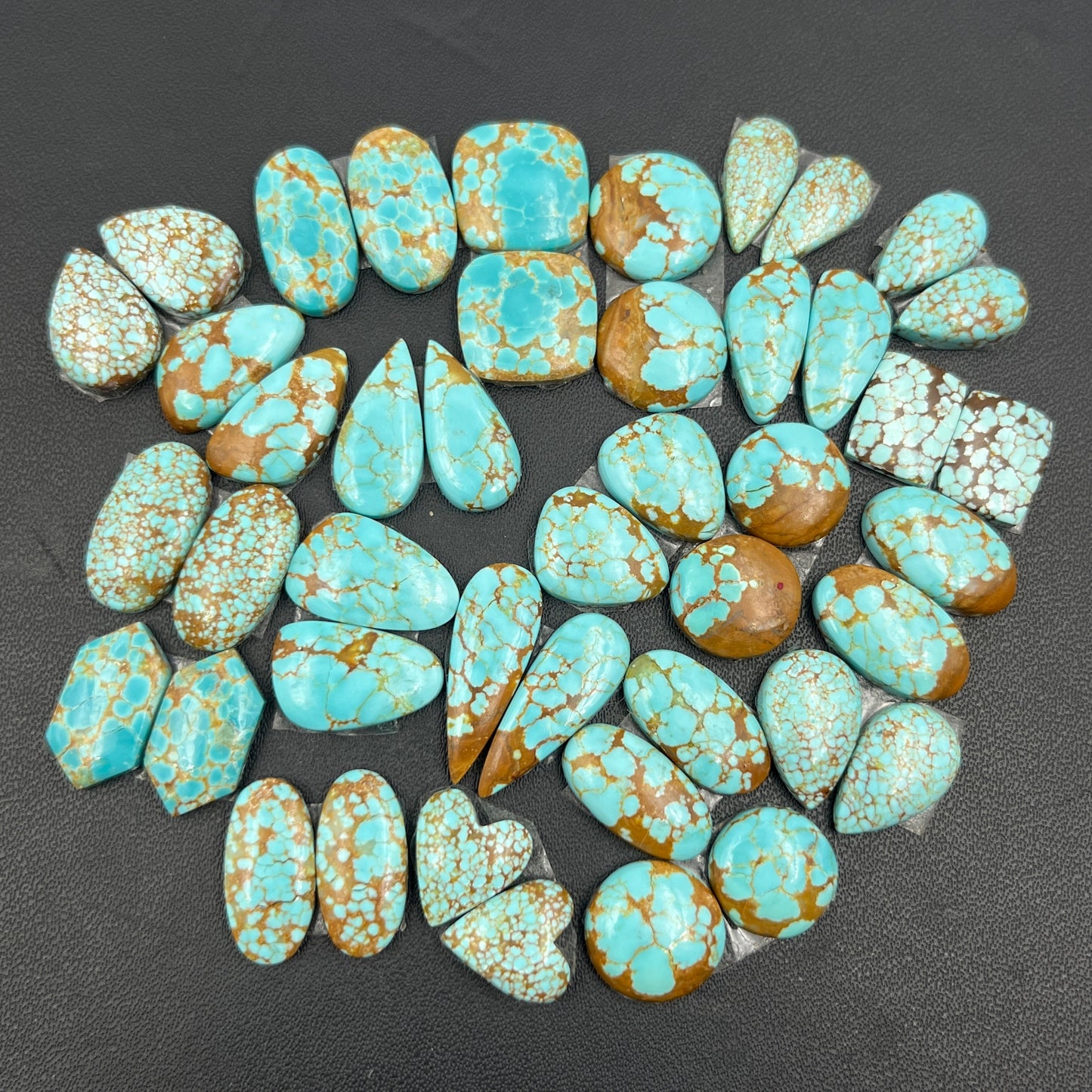 Number #8 Turquoise - Matching Pairs - Wholesale Lot - 22 Pairs