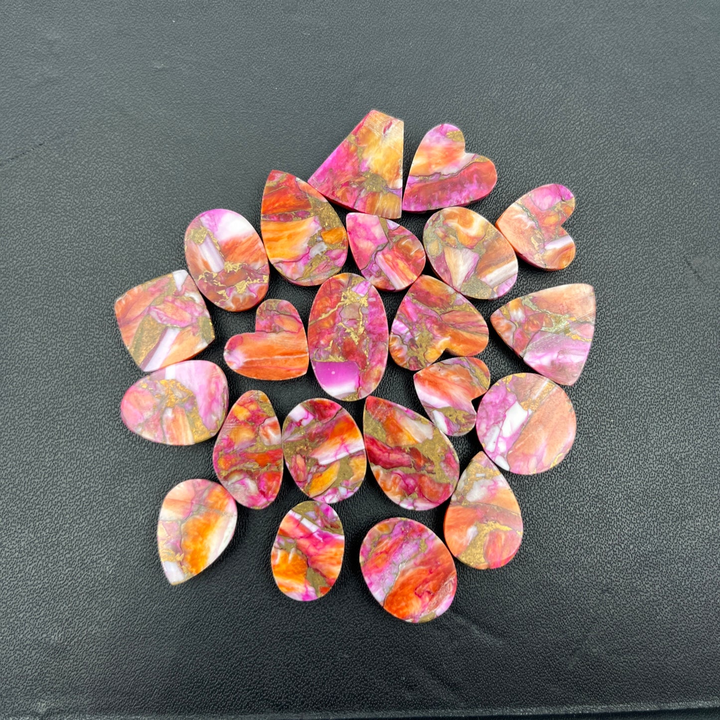 Kingman Star Burst Mohave - Loose Cabs - Wholesale Lot - 22 Pcs