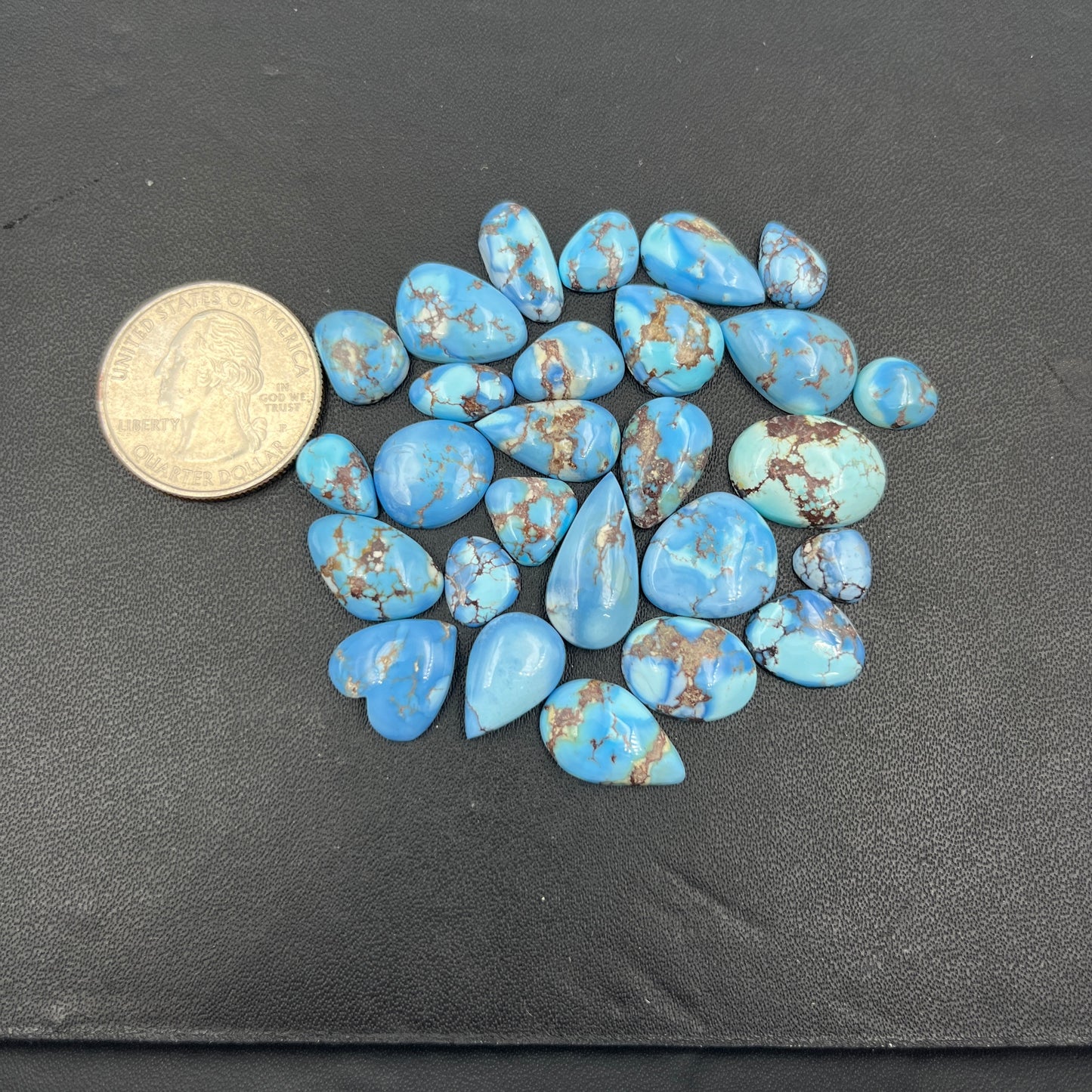 Top Quality Golden Hill Turquoise - Wholesale Lot - 27 Pcs