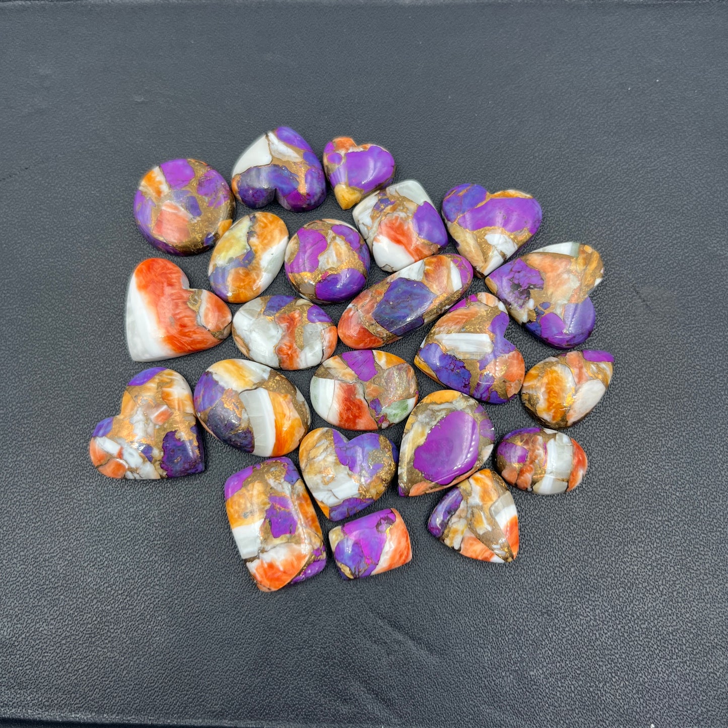 Kingman Purple Oyster Mohave - Loose Cabs - Wholesale Lot - 22 Pcs