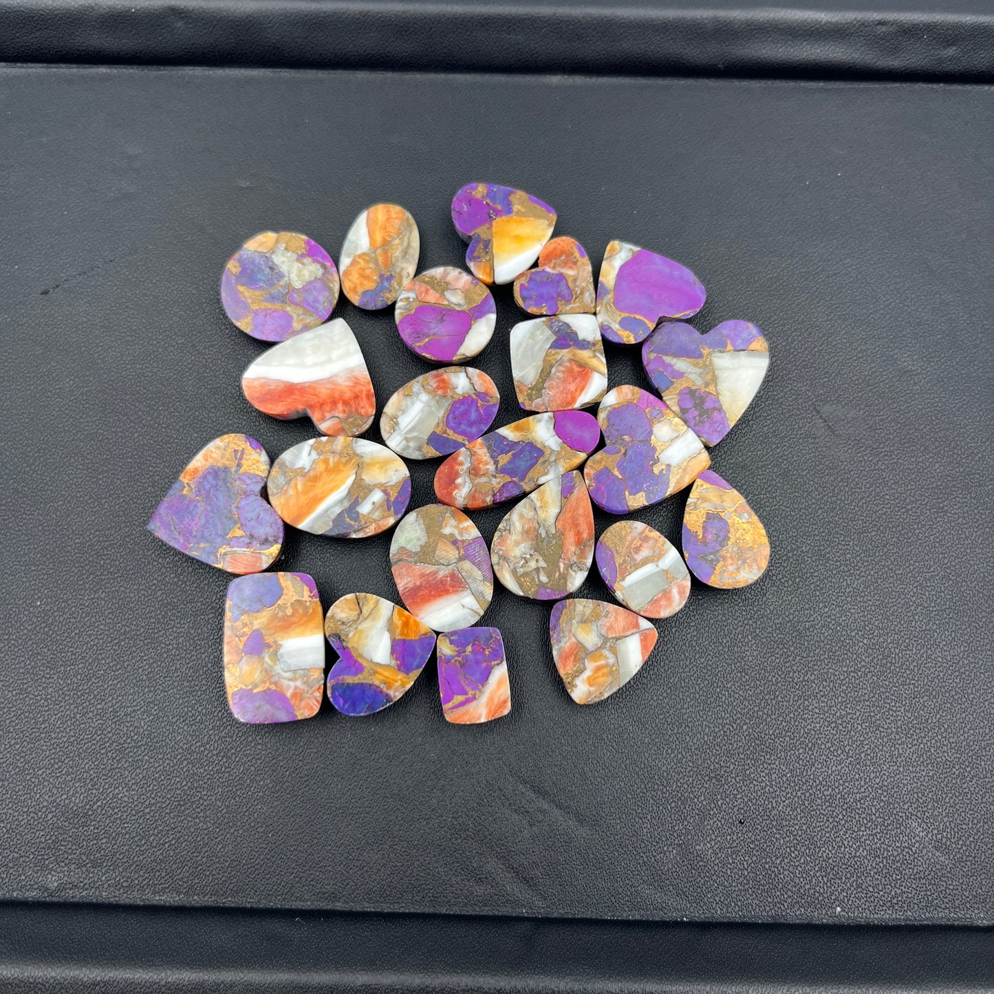 Kingman Purple Oyster Mohave - Loose Cabs - Wholesale Lot - 22 Pcs