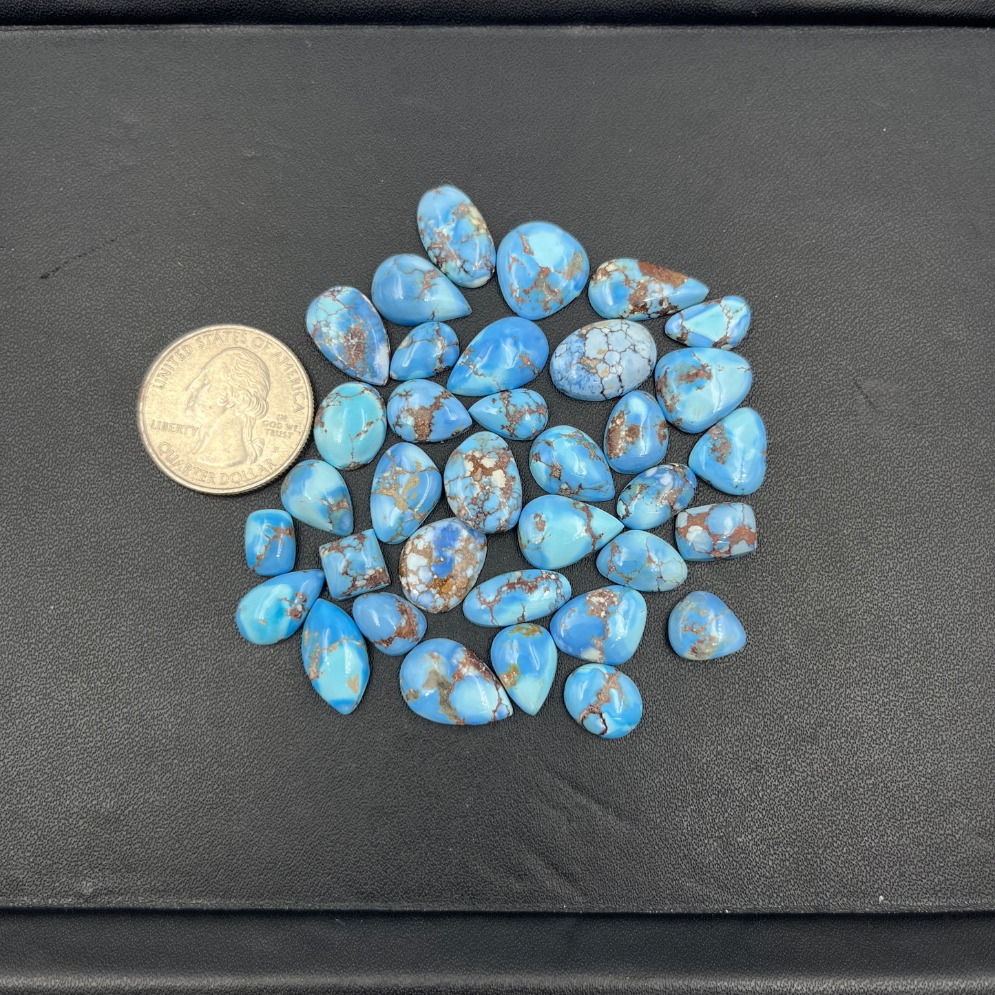 Top Quality Golden Hill Turquoise - Wholesale Lot - 35 Pcs