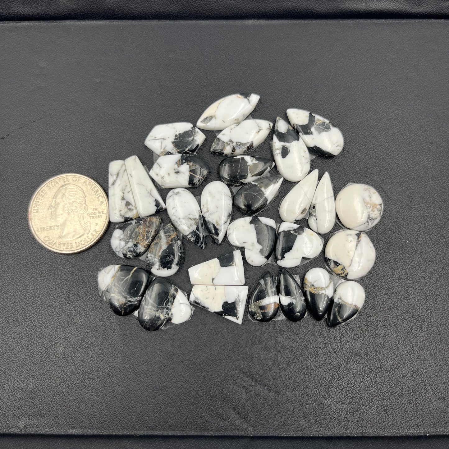 White Buffalo Turquoise - Matching Pairs - Wholesale Lot - 14 Pairs