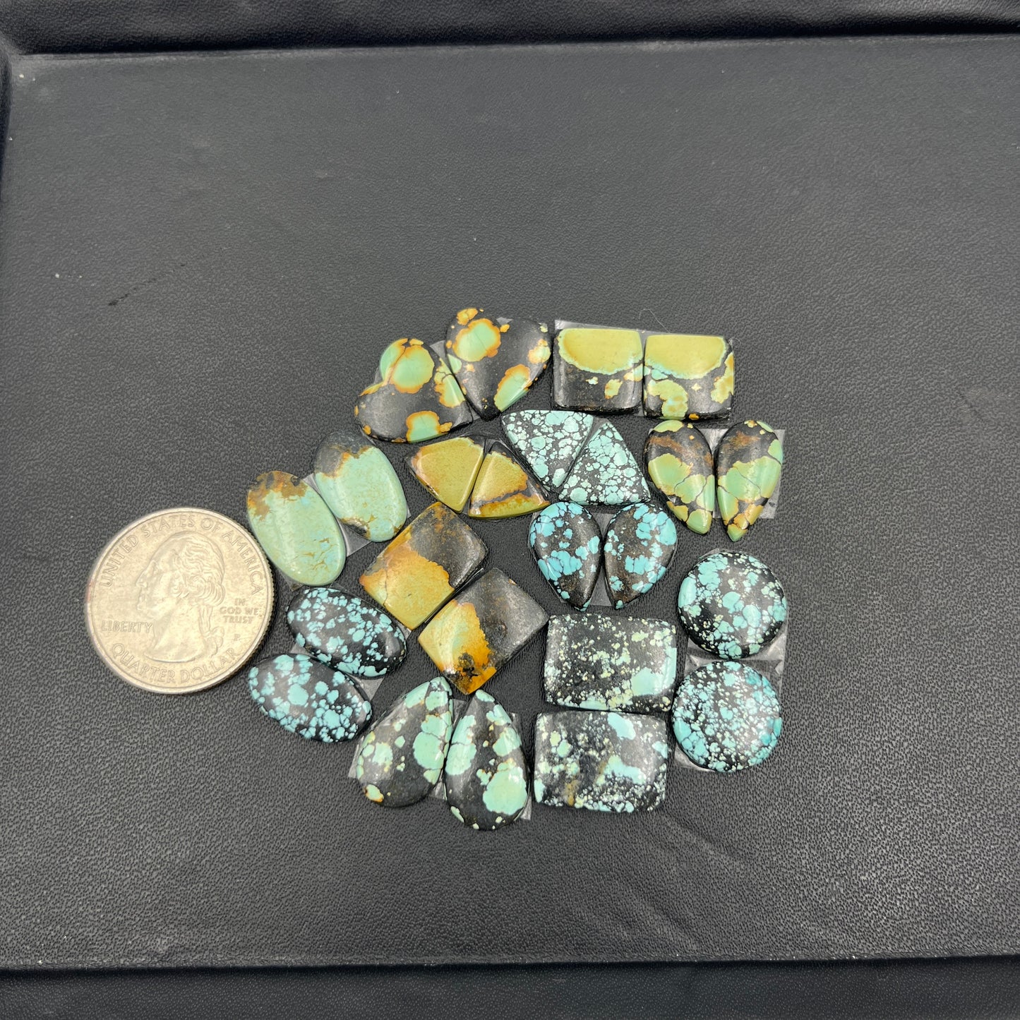 Hubei Turquoise - Matching Pairs Wholesale Lot - 12 Pairs