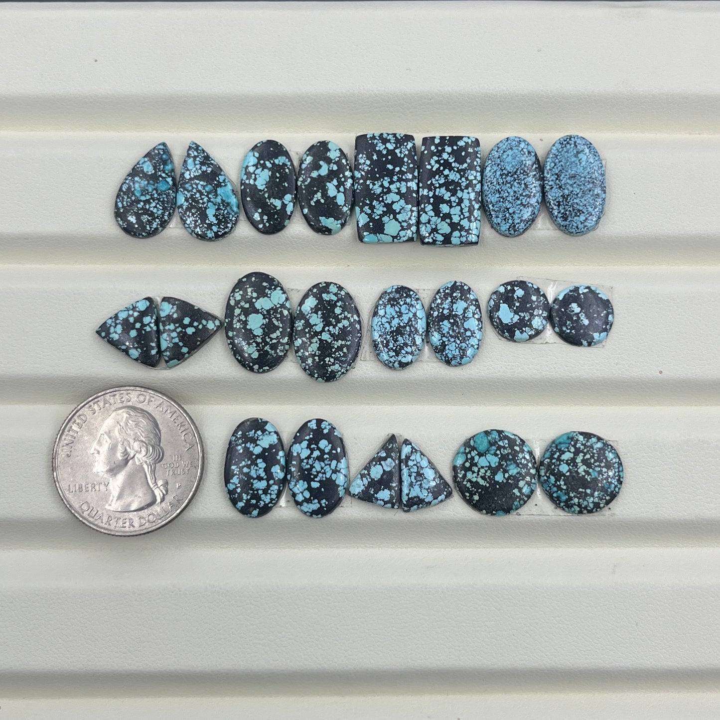 Hubei Turquoise - Matching Pairs Wholesale Lot - 11 Pairs