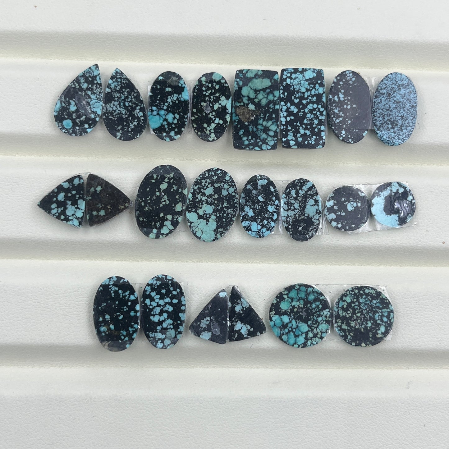 Hubei Turquoise - Matching Pairs Wholesale Lot - 11 Pairs