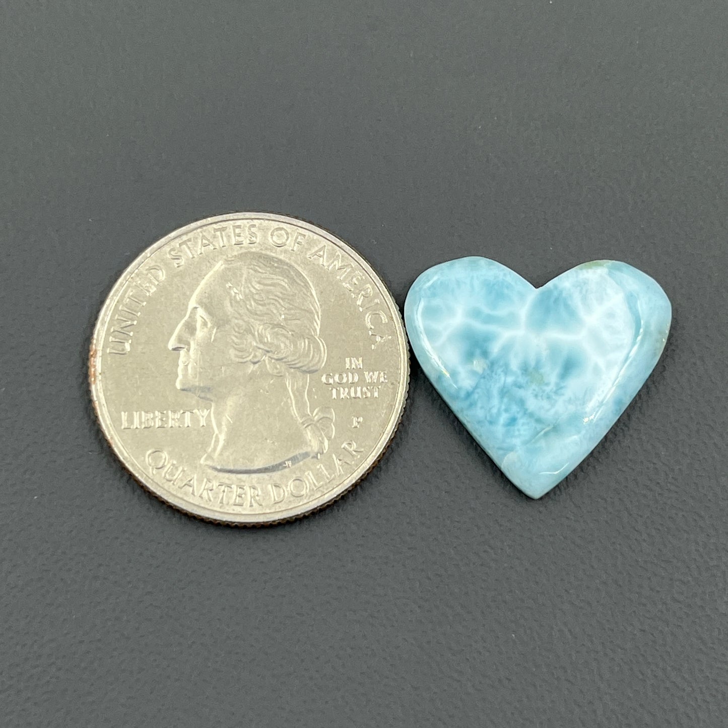 Top Quality Larimar- Loose Cabochon - Heart